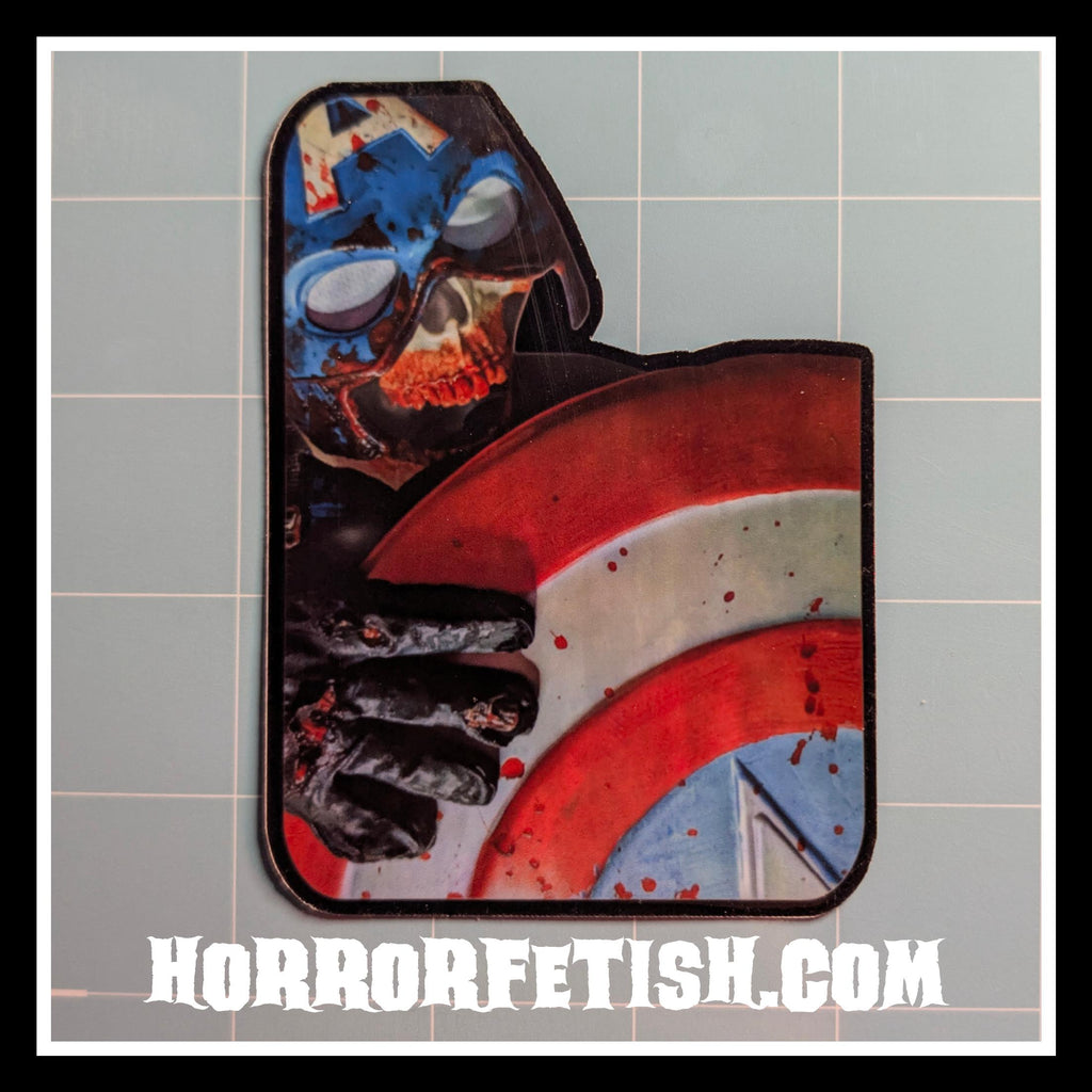 Zombie Cap | 18+ Horror Cosplay Die Cut Waterproof Laminated Stickers
