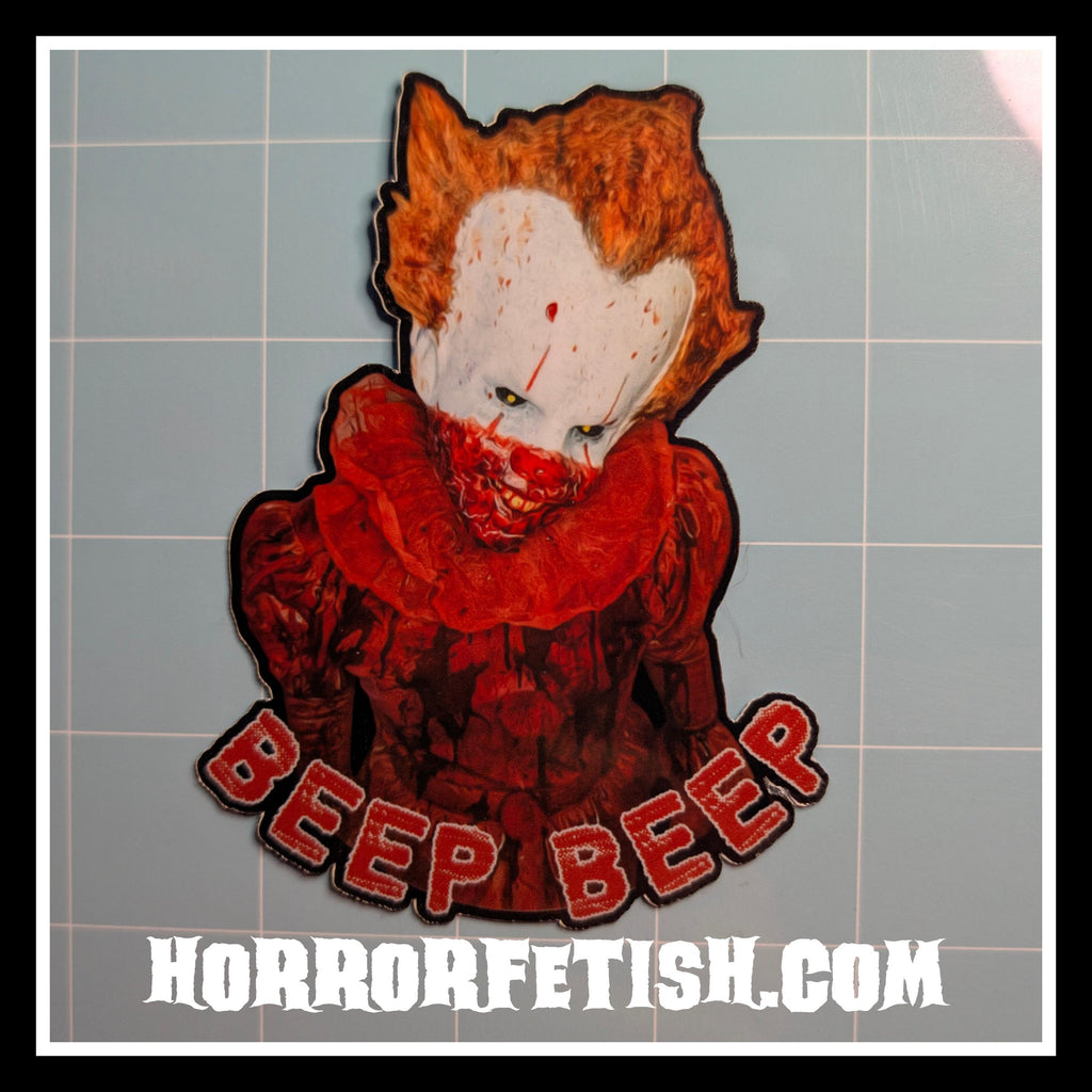 Pennywise | 18+ Horror Cosplay Die Cut Waterproof Laminated Stickers