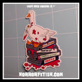 Silly Goose Horror Waterproof Laminated Die Cut Stickers