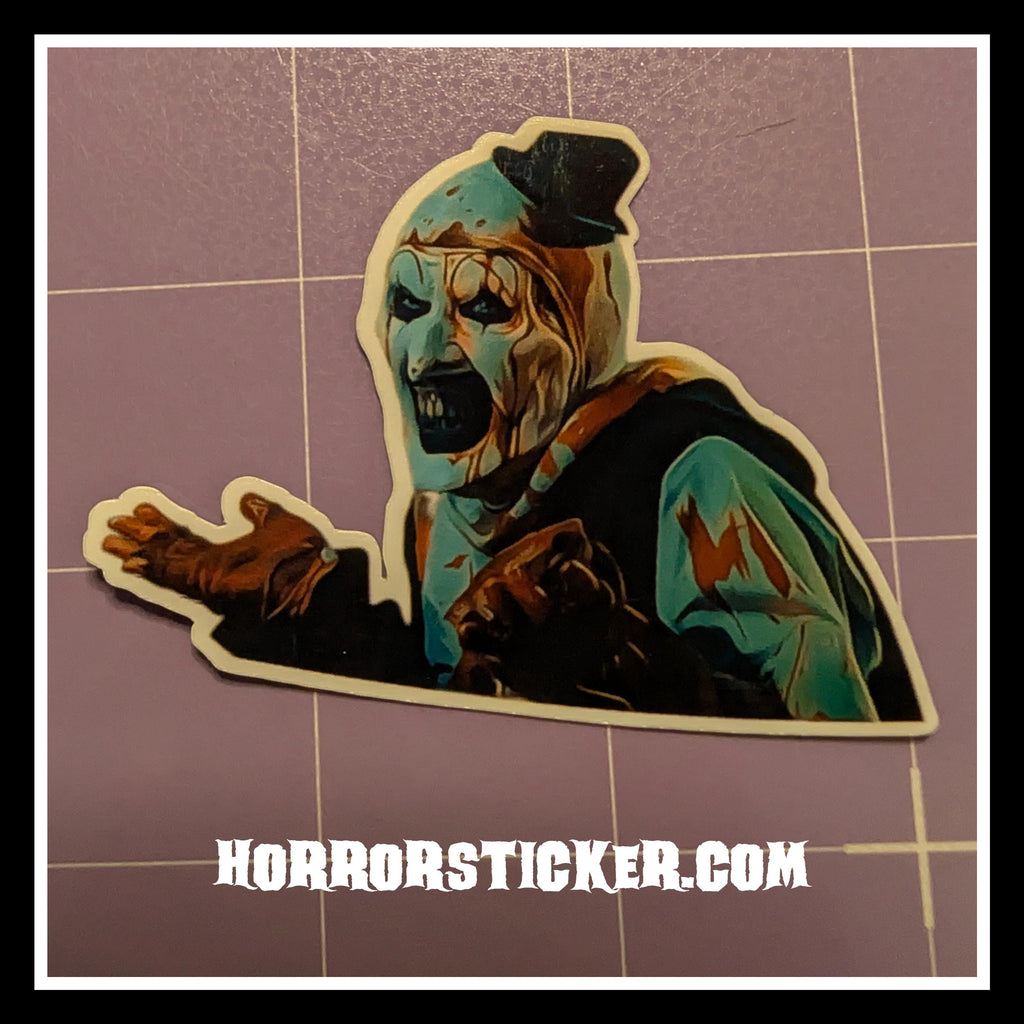 Art the Clown | Horror Die Cut Waterproof Laminated Sticker
