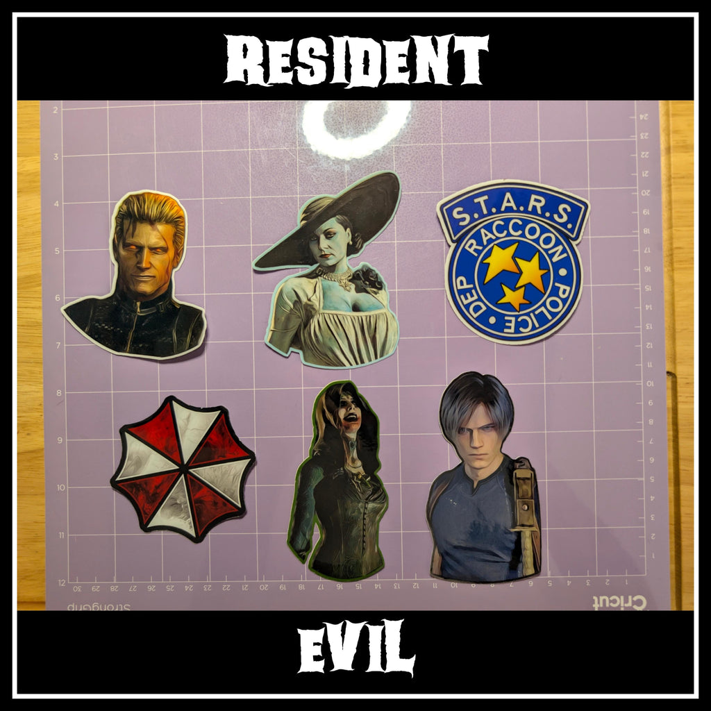 Resident Evil | Horror Die Cut Waterproof Laminated Stickers