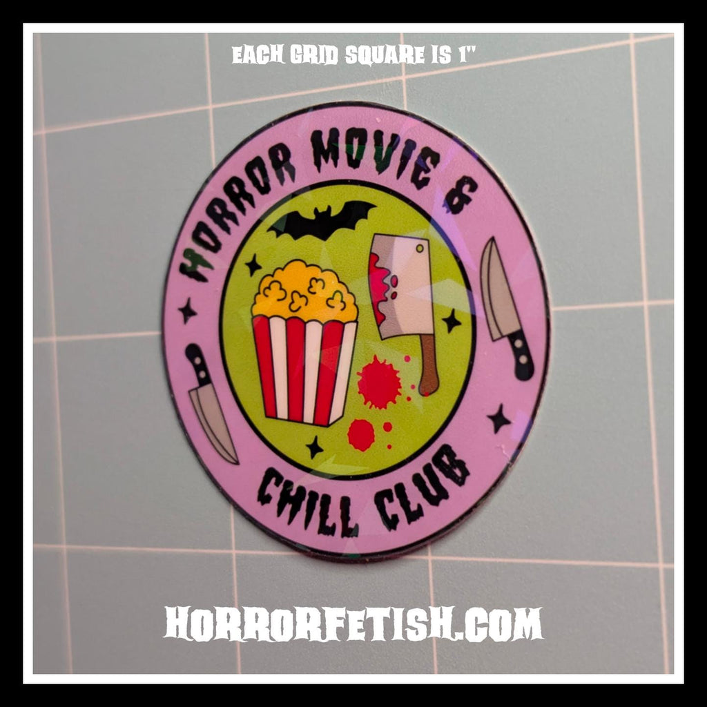 I Love Horror Waterproof Laminated Die Cut Stickers