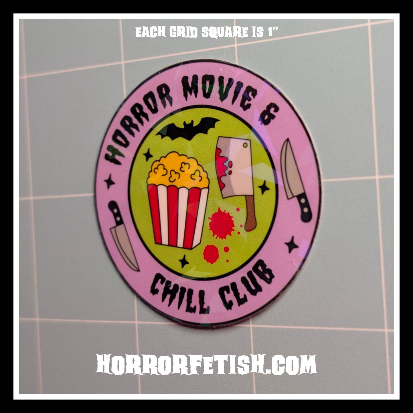 I Love Horror Waterproof Laminated Die Cut Stickers