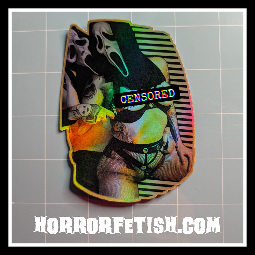 Ghostface | 18+ Horror Cosplay Die Cut Waterproof Laminated Stickers