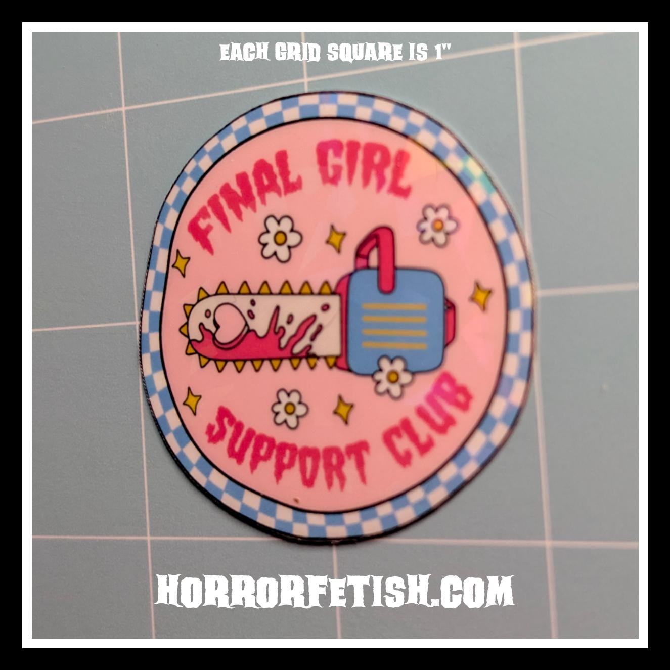 I Love Horror Waterproof Laminated Die Cut Stickers