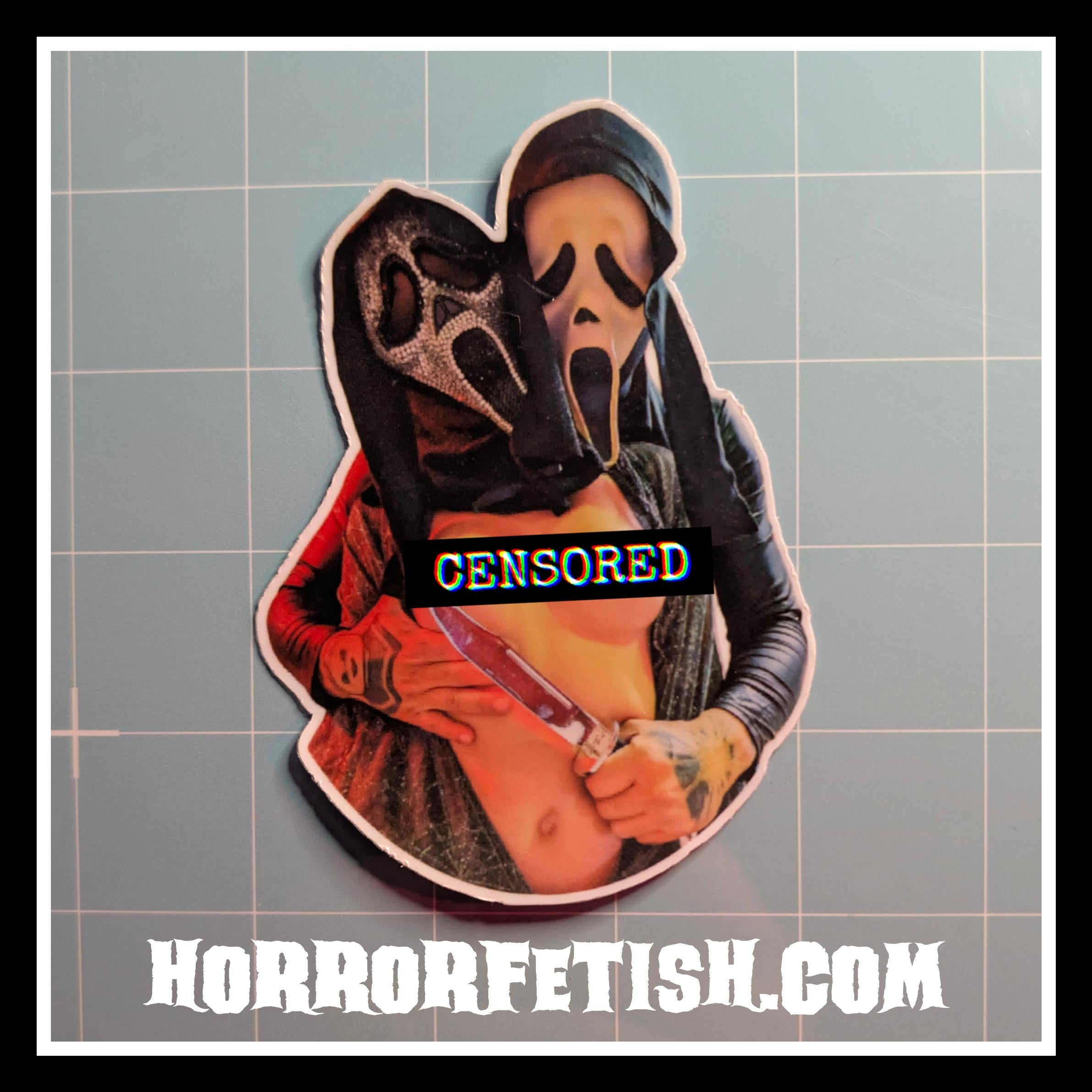 Ghostface | 18+ Horror Cosplay Die Cut Waterproof Laminated Stickers