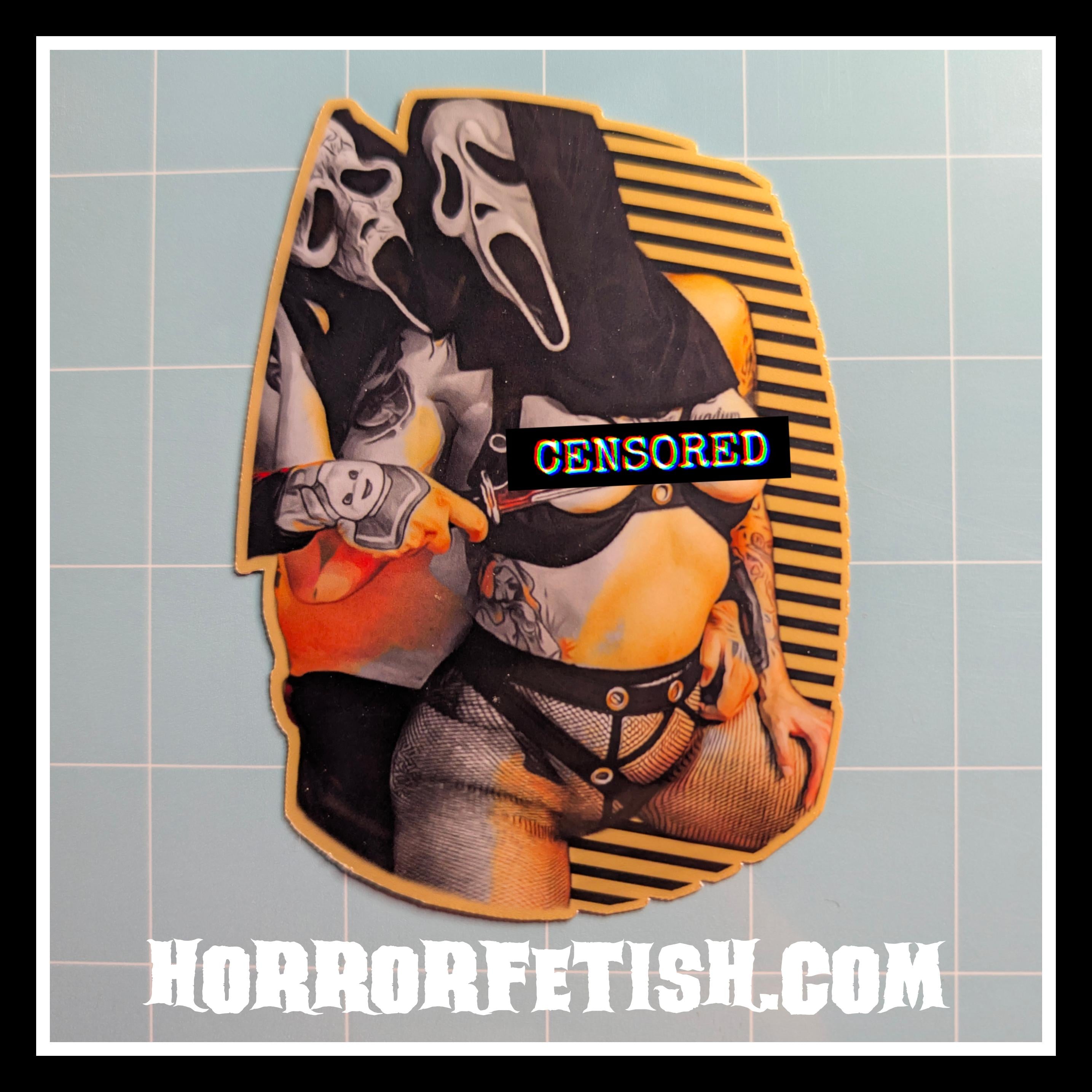 Ghostface | 18+ Horror Cosplay Die Cut Waterproof Laminated Stickers