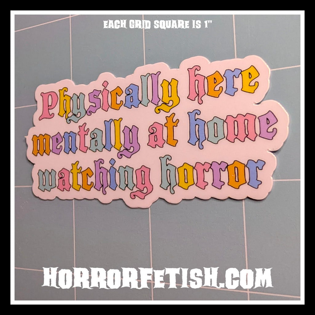 I Love Horror Waterproof Laminated Die Cut Stickers