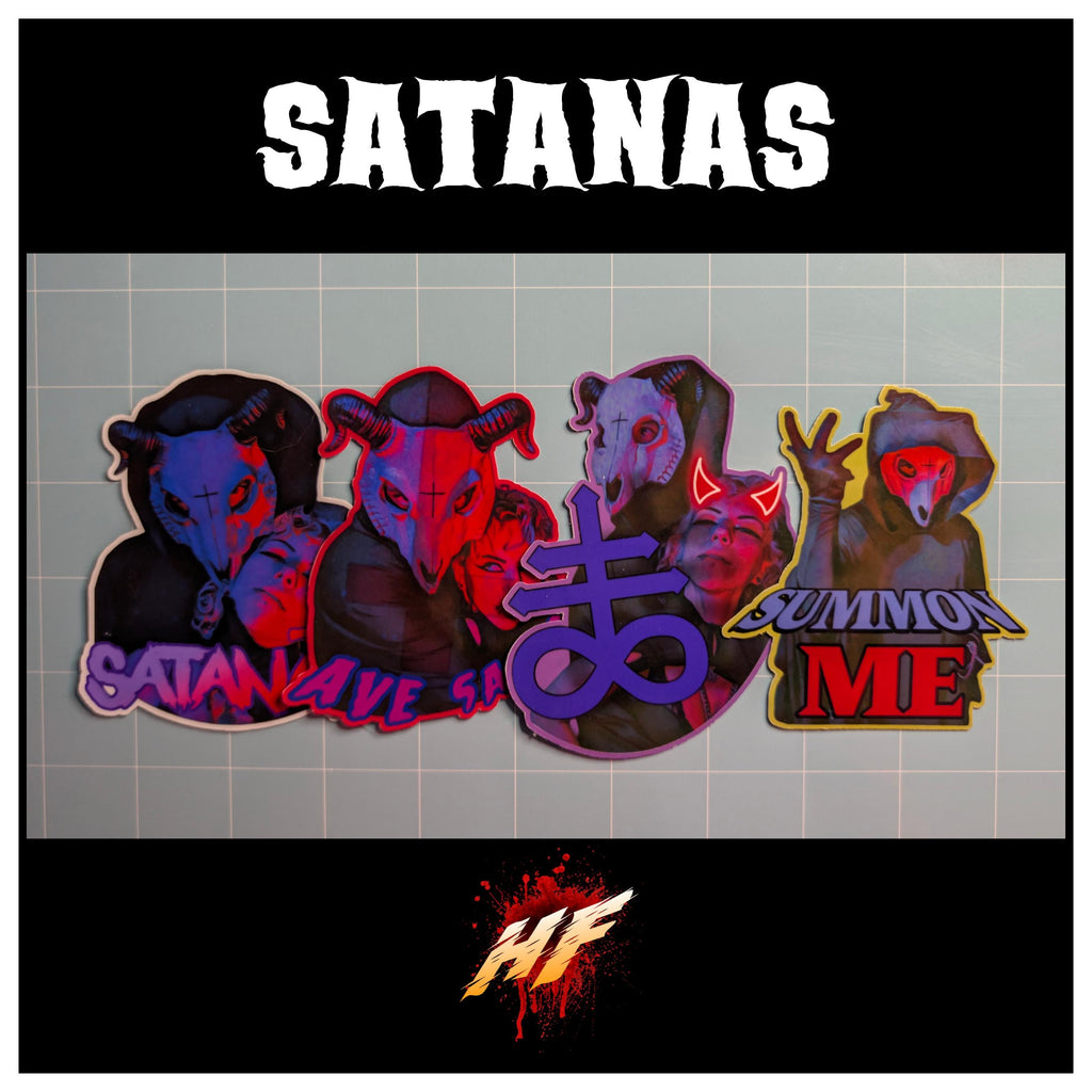 Ave Satanas | 18+ Horror Cosplay Die Cut Waterproof Laminated Stickers