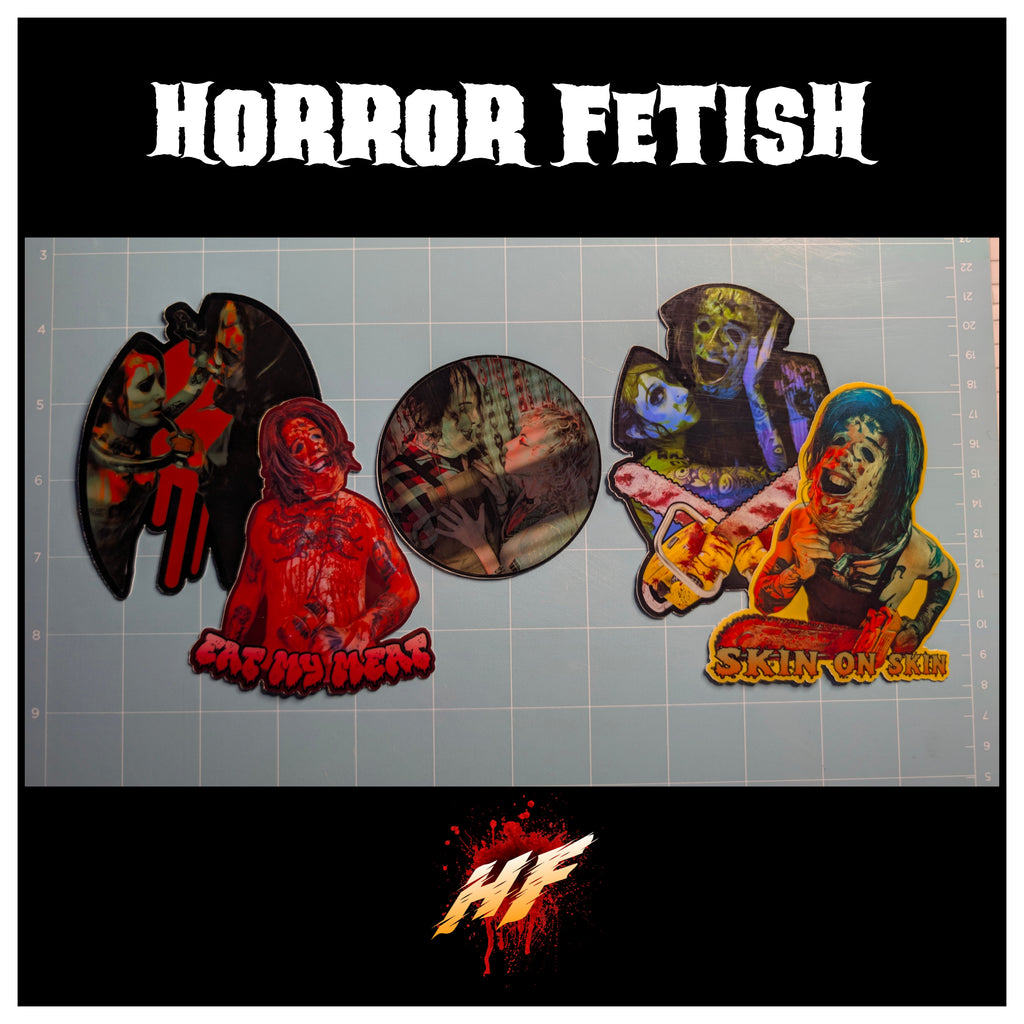 Leatherface | 18+ Horror Cosplay Die Cut Waterproof Laminated Stickers