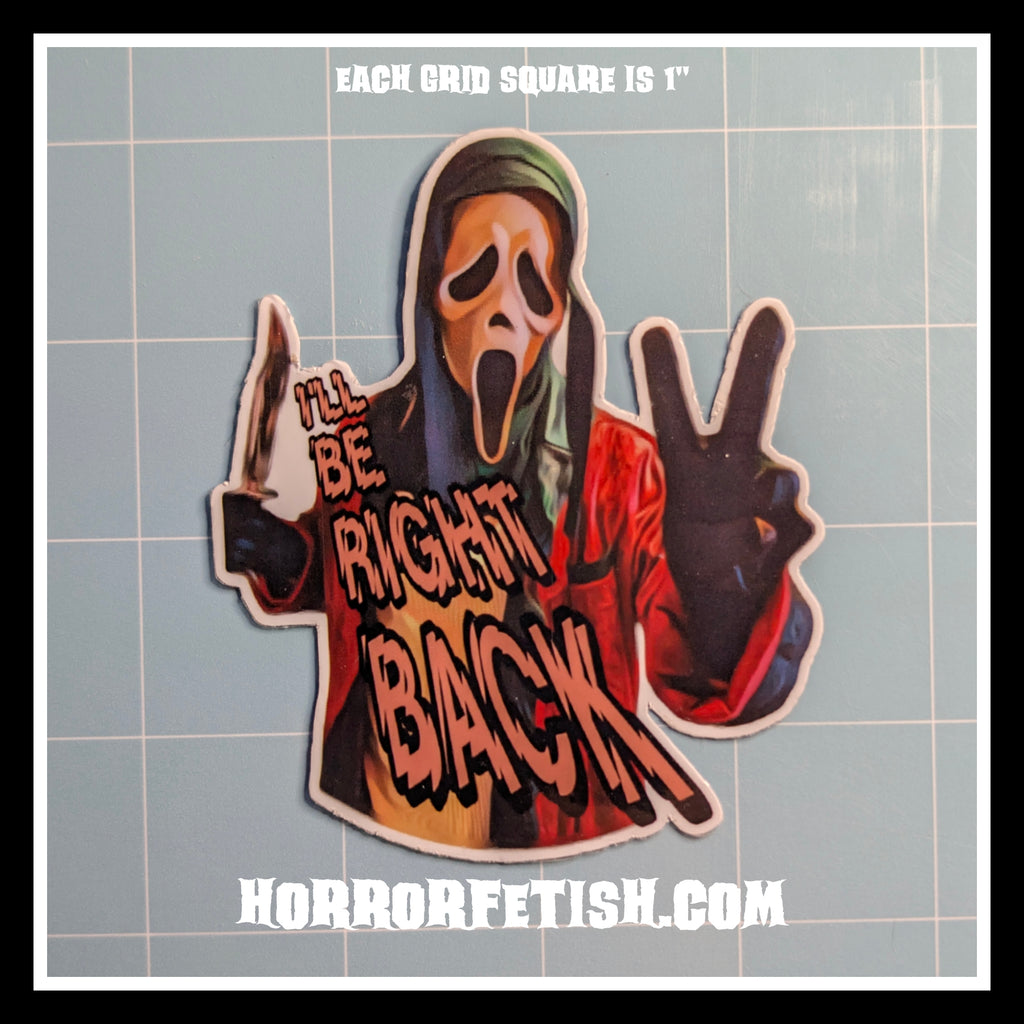 Ghostface Set 4 | 18+ Horror Cosplay Die Cut Waterproof Laminated Stickers