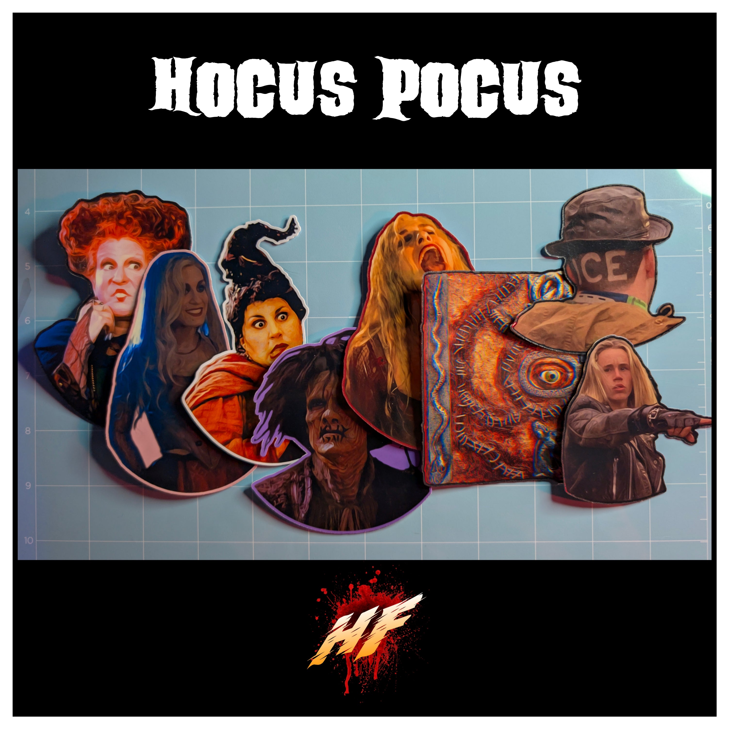 Hocus Pocus | Horror Die Cut Waterproof Laminated Sticker