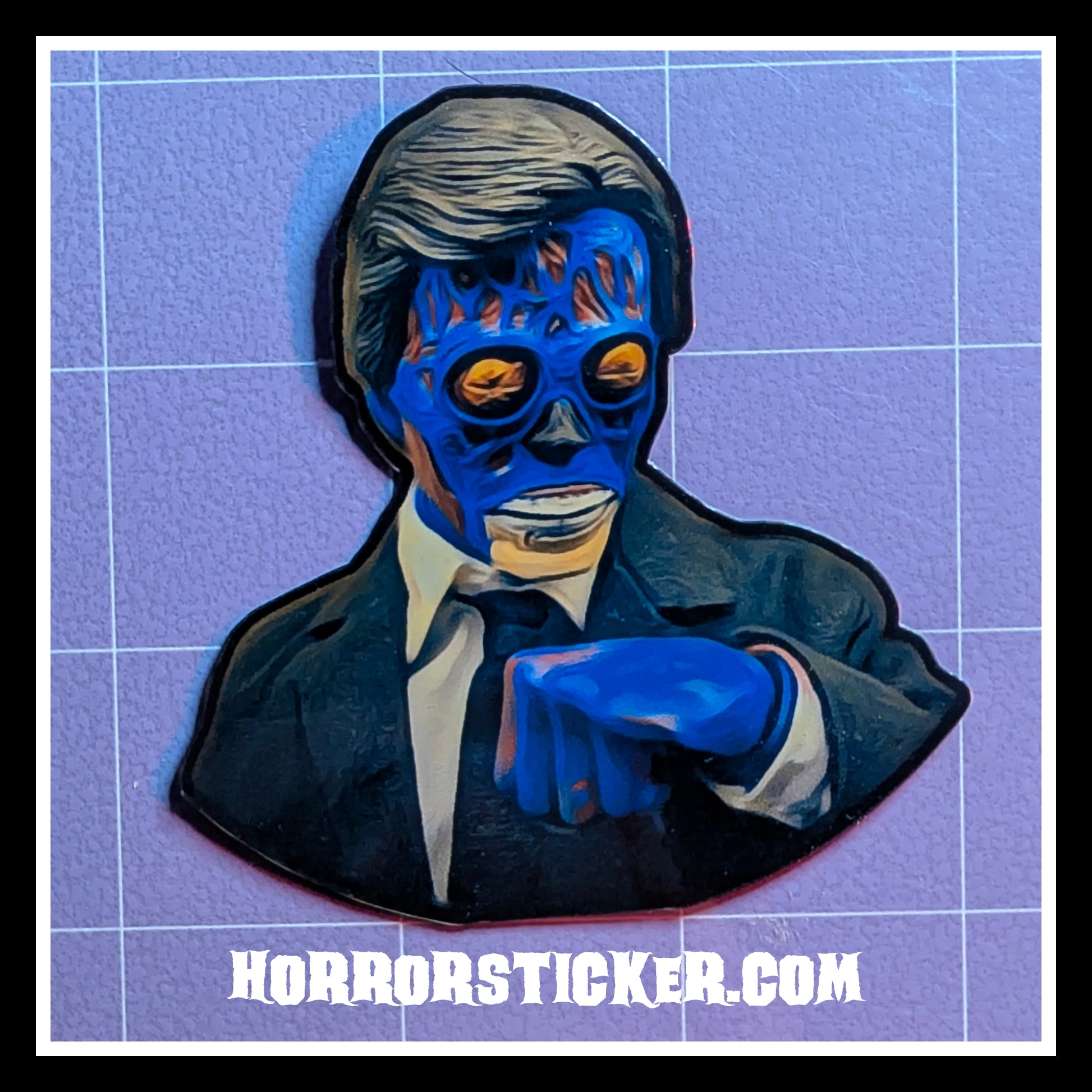 They Live | Horror Die Cut Waterproof Laminated Sticker