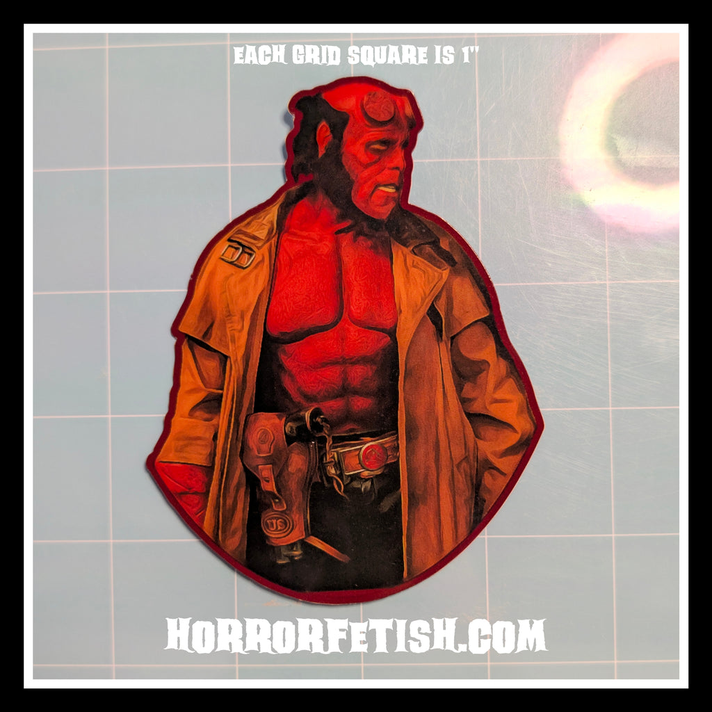 Hellboy | Horror Die Cut Waterproof Laminated Sticker