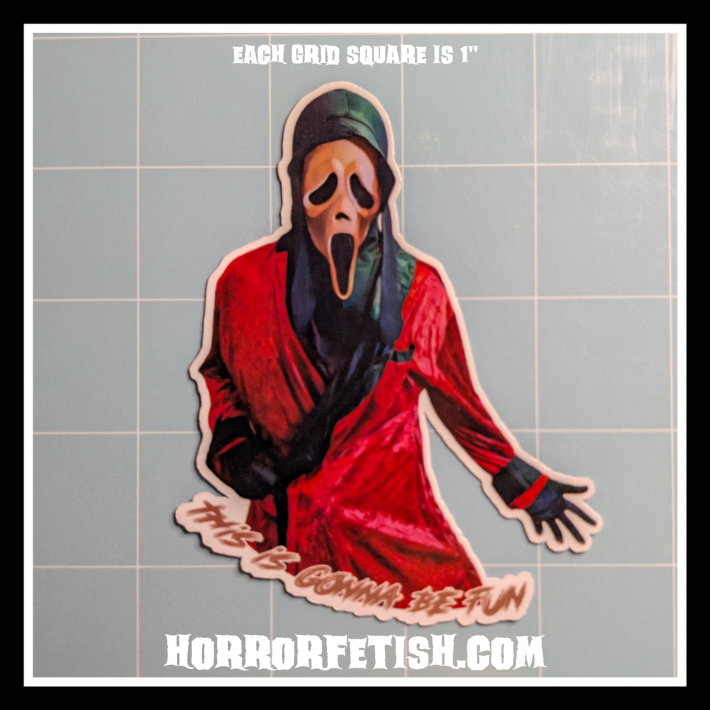 Ghostface Set 6 | 18+ Horror Cosplay Die Cut Waterproof Laminated Stickers