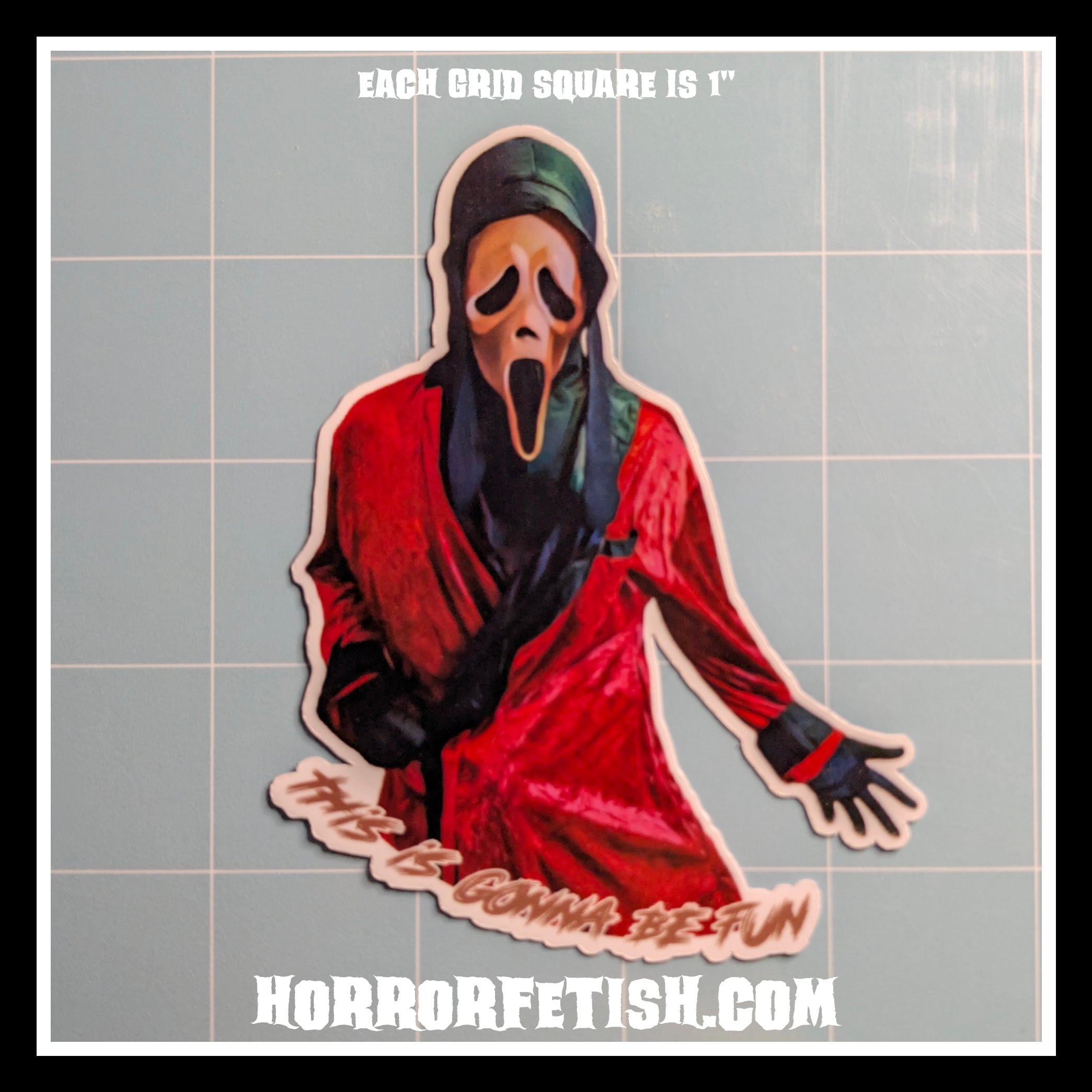 Ghostface Set 6 | 18+ Horror Cosplay Die Cut Waterproof Laminated Stickers