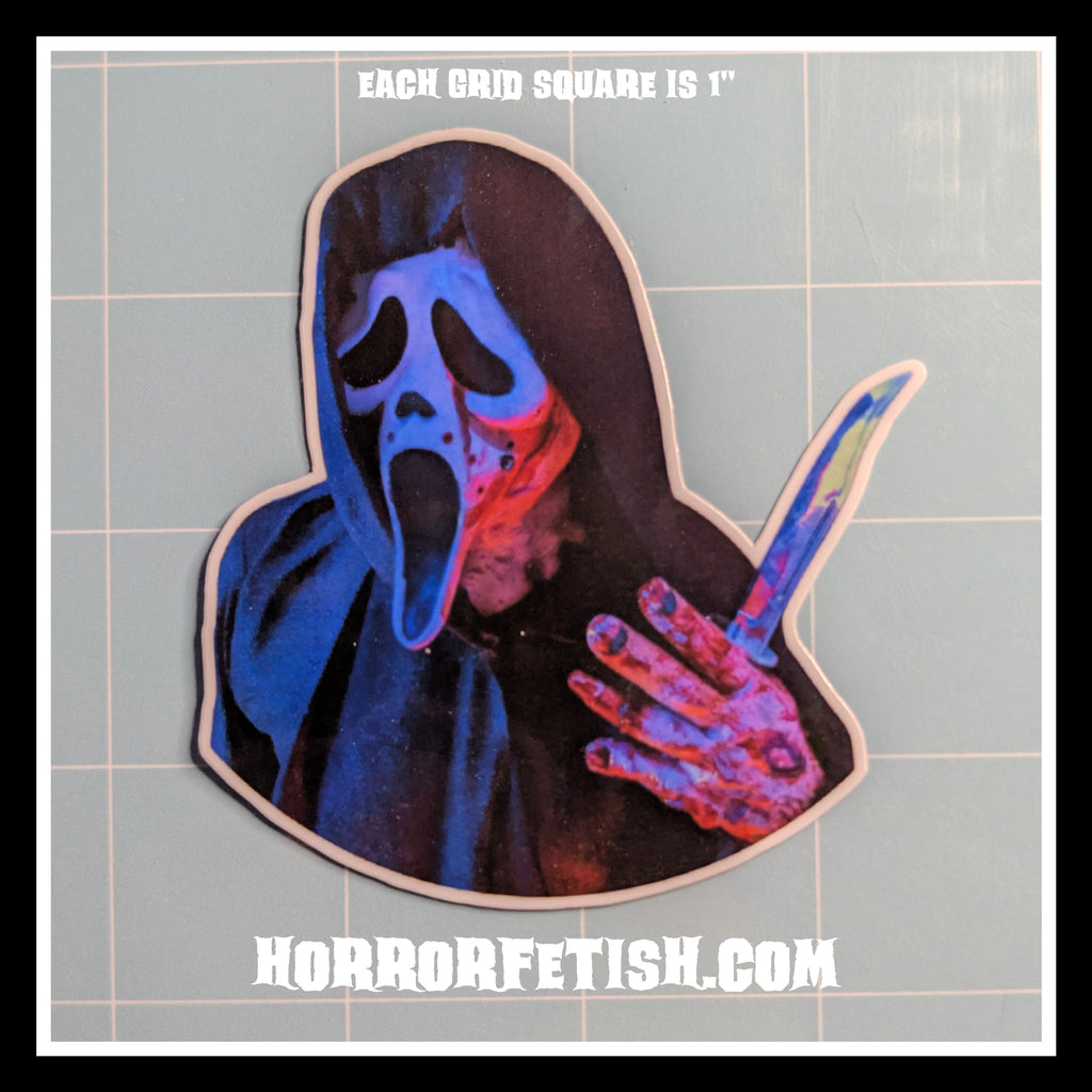 Ghostface Set 4 | 18+ Horror Cosplay Die Cut Waterproof Laminated Stickers