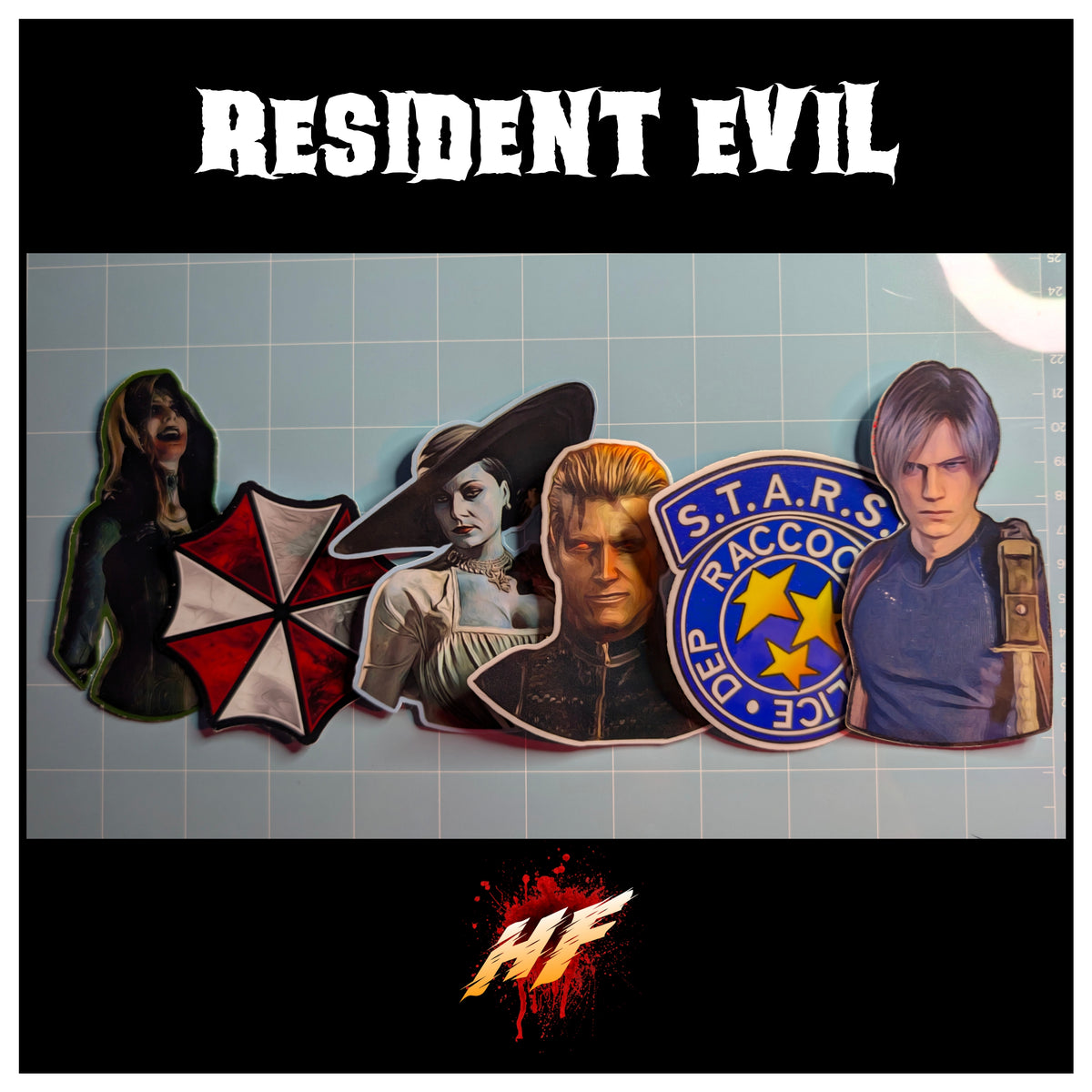 Resident Evil | Horror Die Cut Waterproof Laminated Sticker