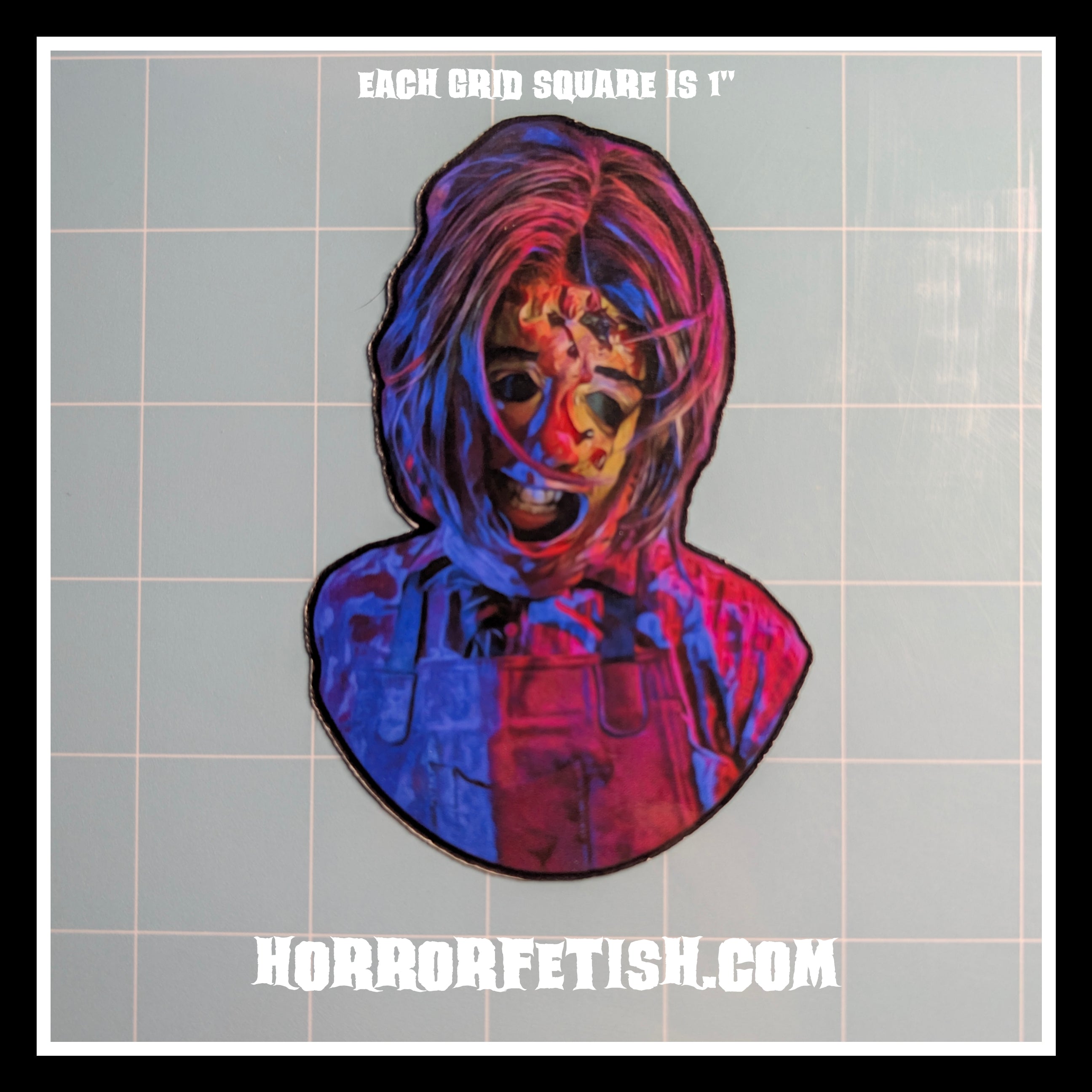Leatherface | 18+ Horror Cosplay Die Cut Waterproof Laminated Stickers