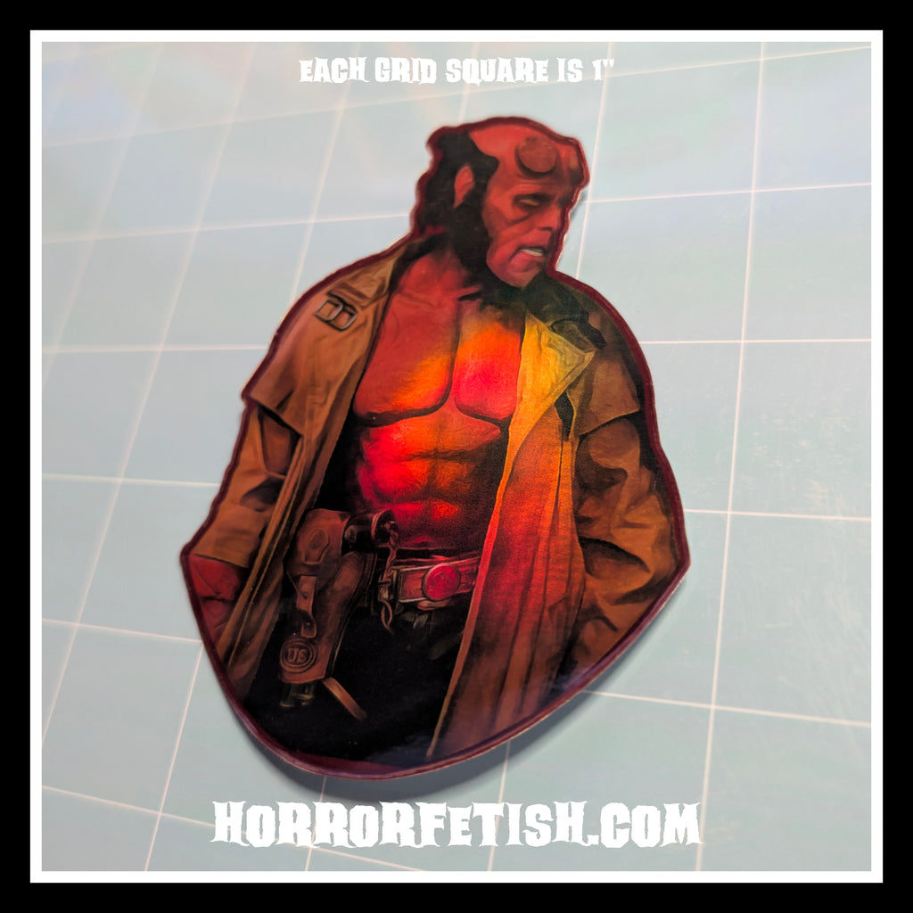 Hellboy | Horror Die Cut Waterproof Laminated Sticker