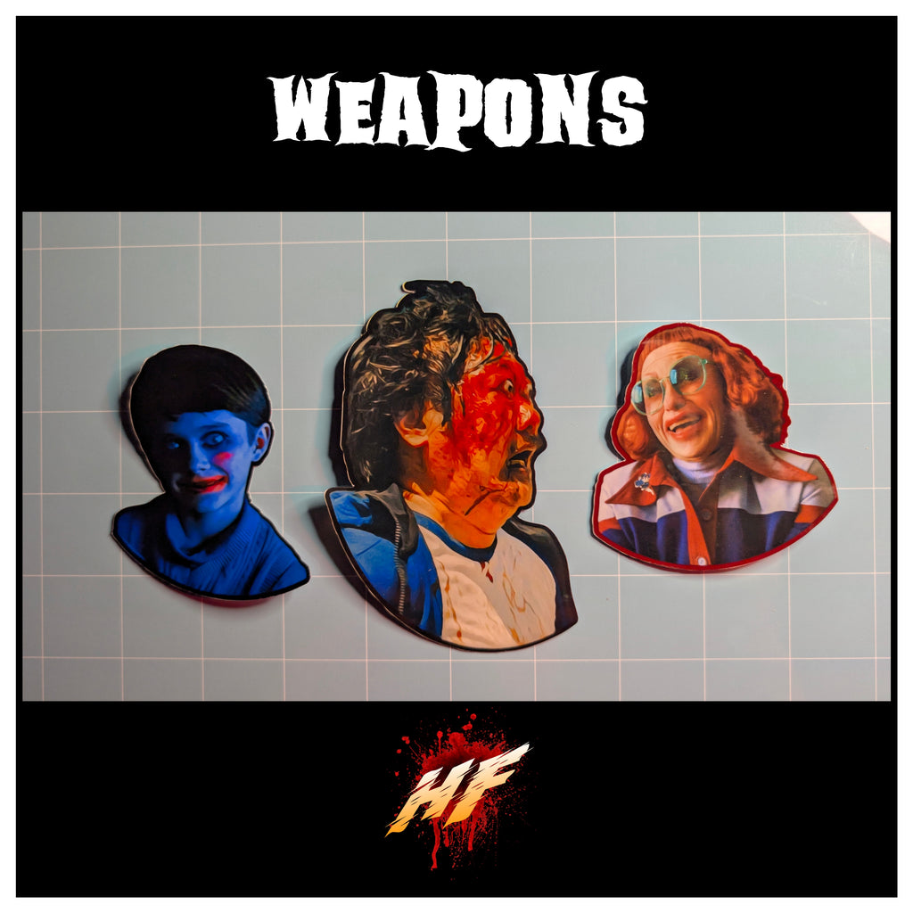 Weapons | Horror Die Cut Waterproof Laminated Sticker