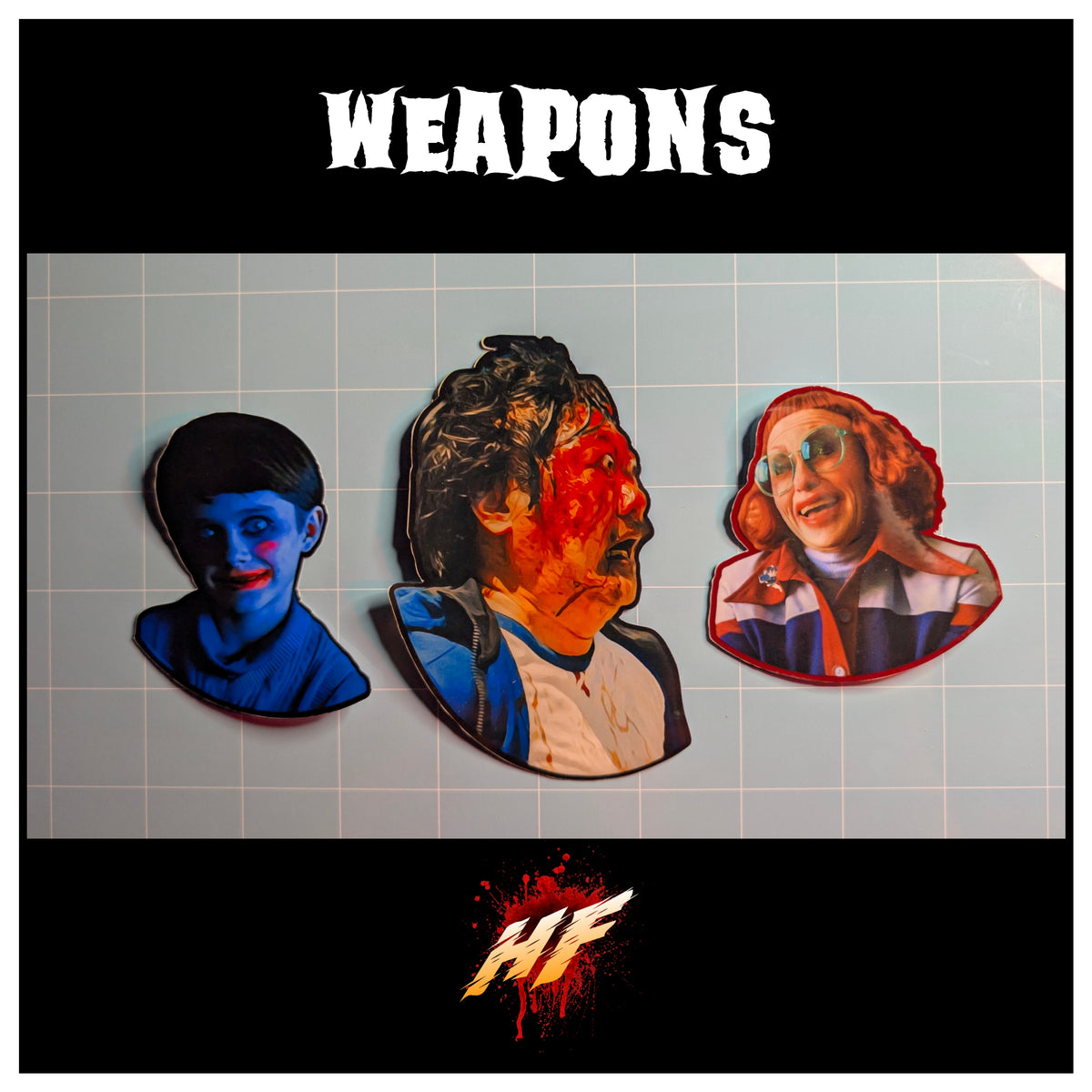 Weapons | Horror Die Cut Waterproof Laminated Sticker