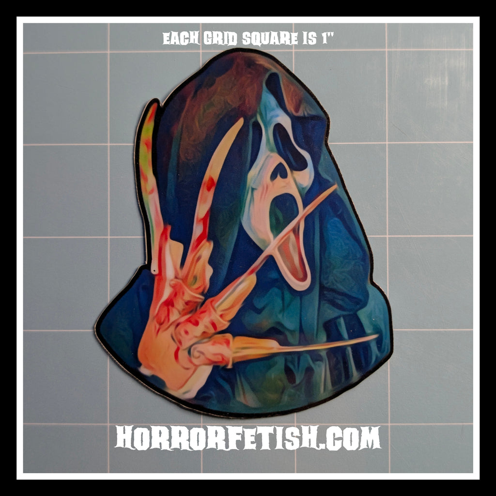 Ghostface Set 4 | 18+ Horror Cosplay Die Cut Waterproof Laminated Stickers