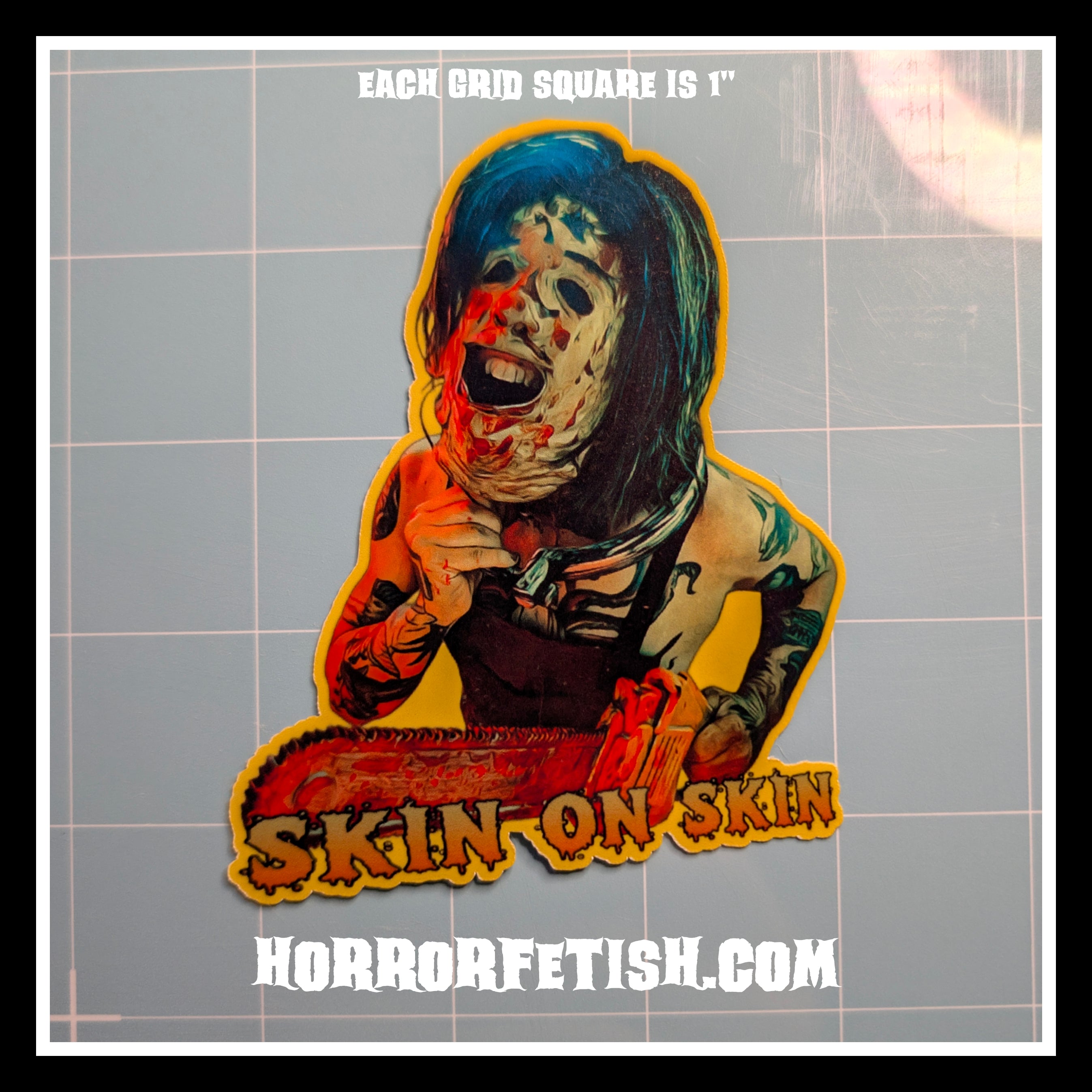 Leatherface | 18+ Horror Cosplay Die Cut Waterproof Laminated Stickers