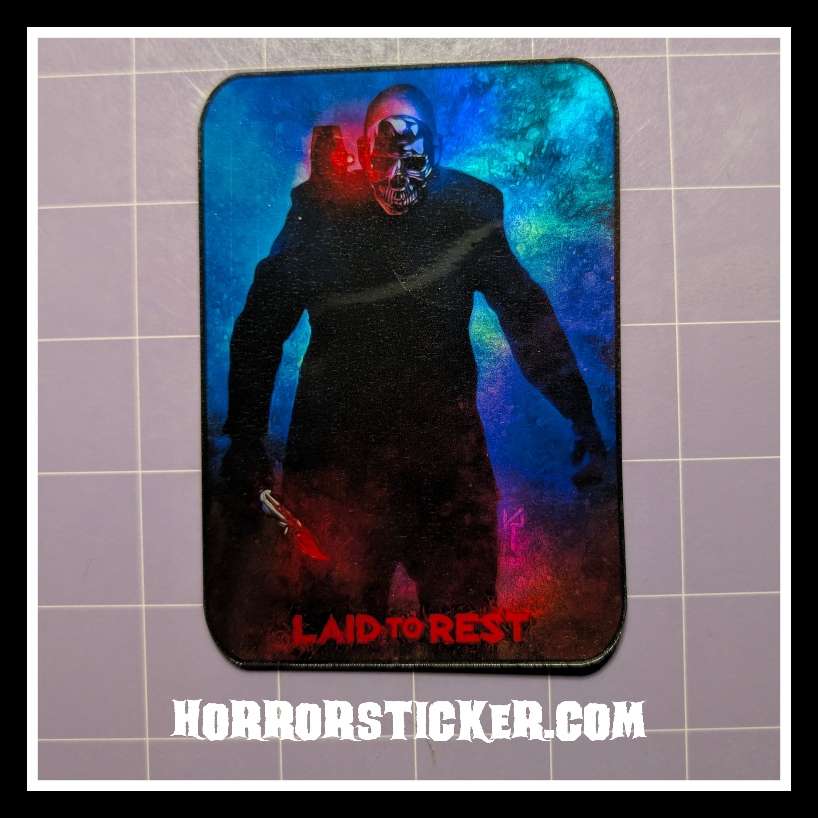 Laid to Rest | Horror Die Cut Waterproof Laminated Sticker