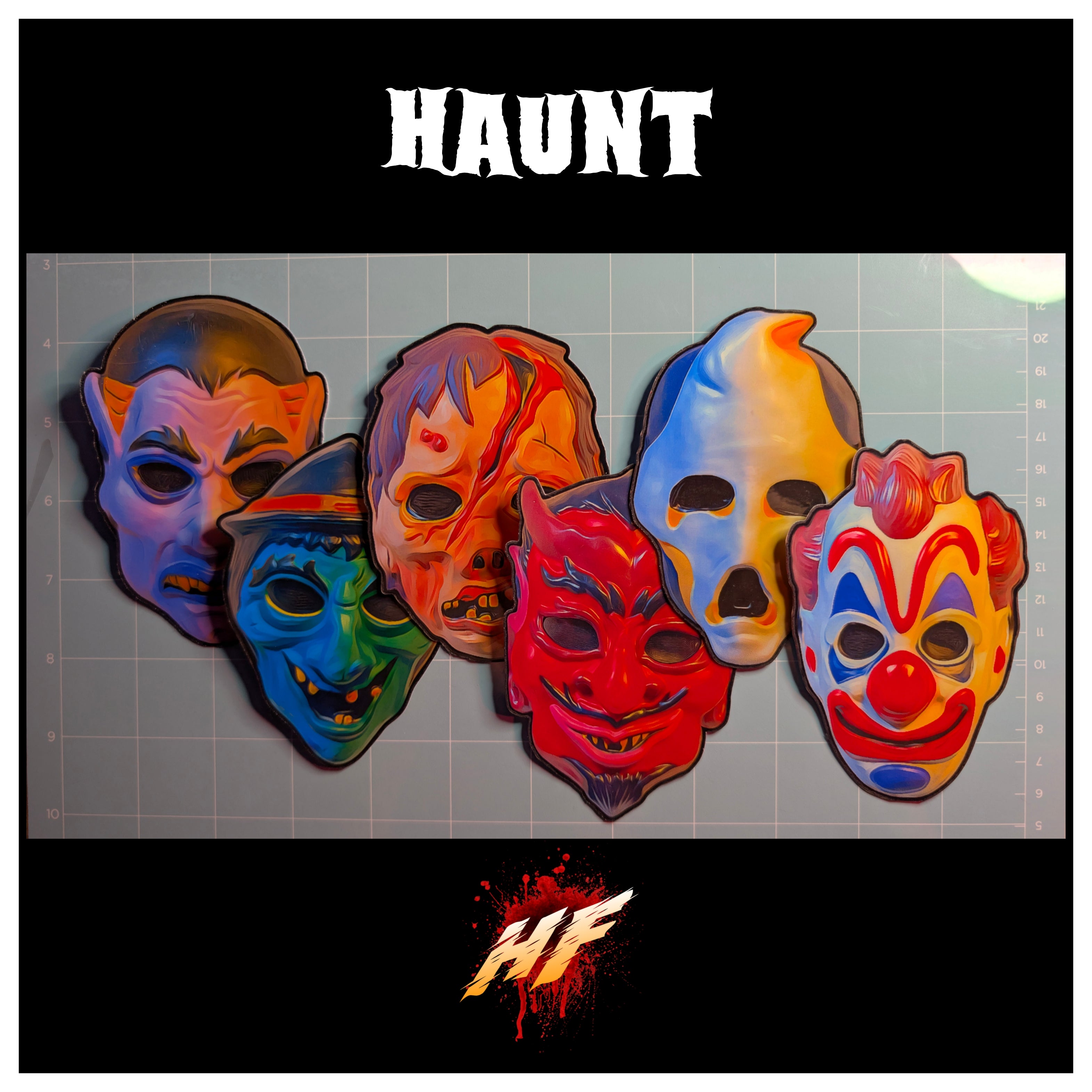 Haunt | Horror Die Cut Waterproof Laminated Sticker