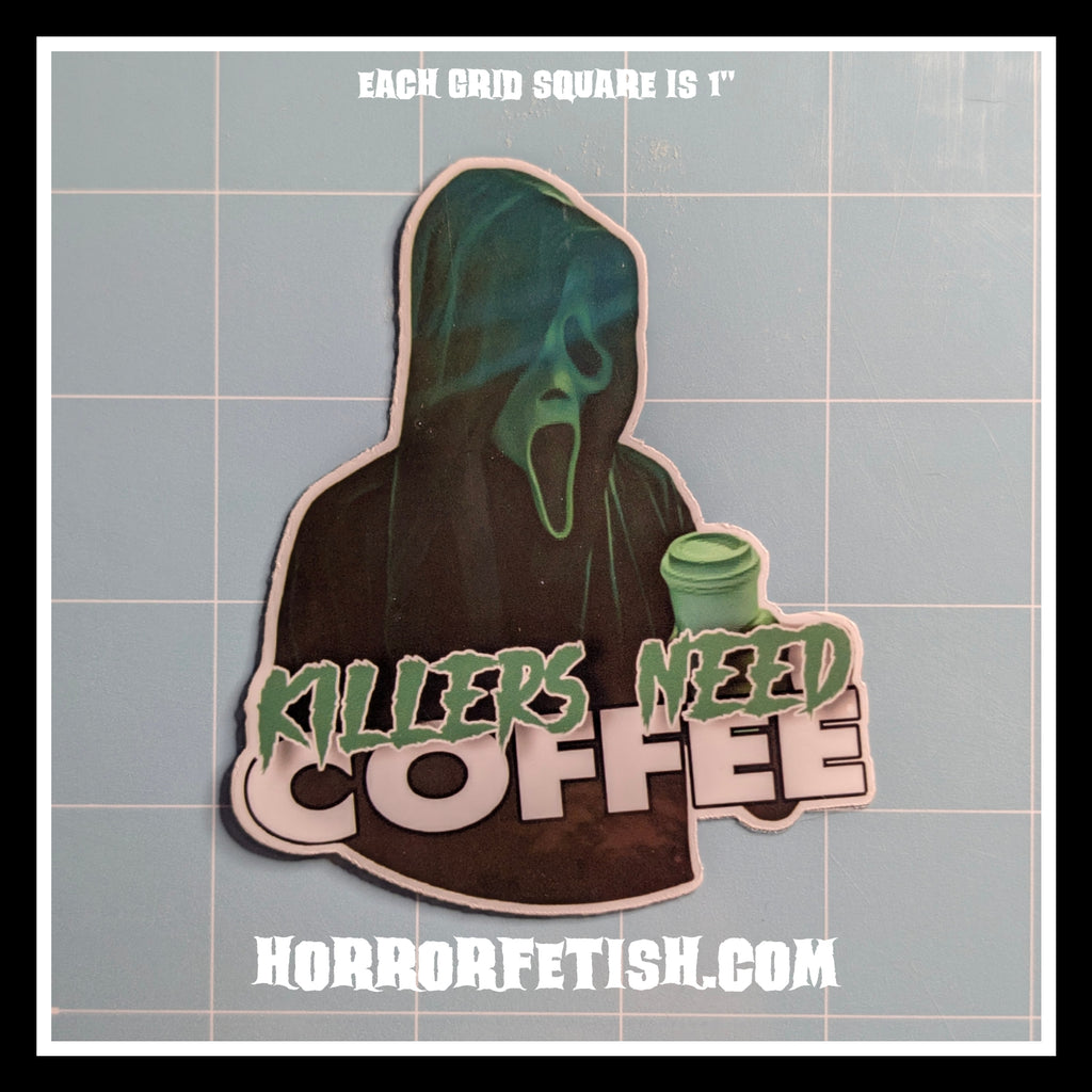 Ghostface Set 4 | 18+ Horror Cosplay Die Cut Waterproof Laminated Stickers