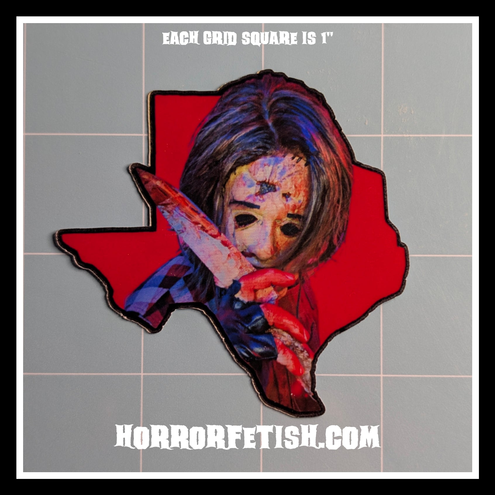 Leatherface | 18+ Horror Cosplay Die Cut Waterproof Laminated Stickers