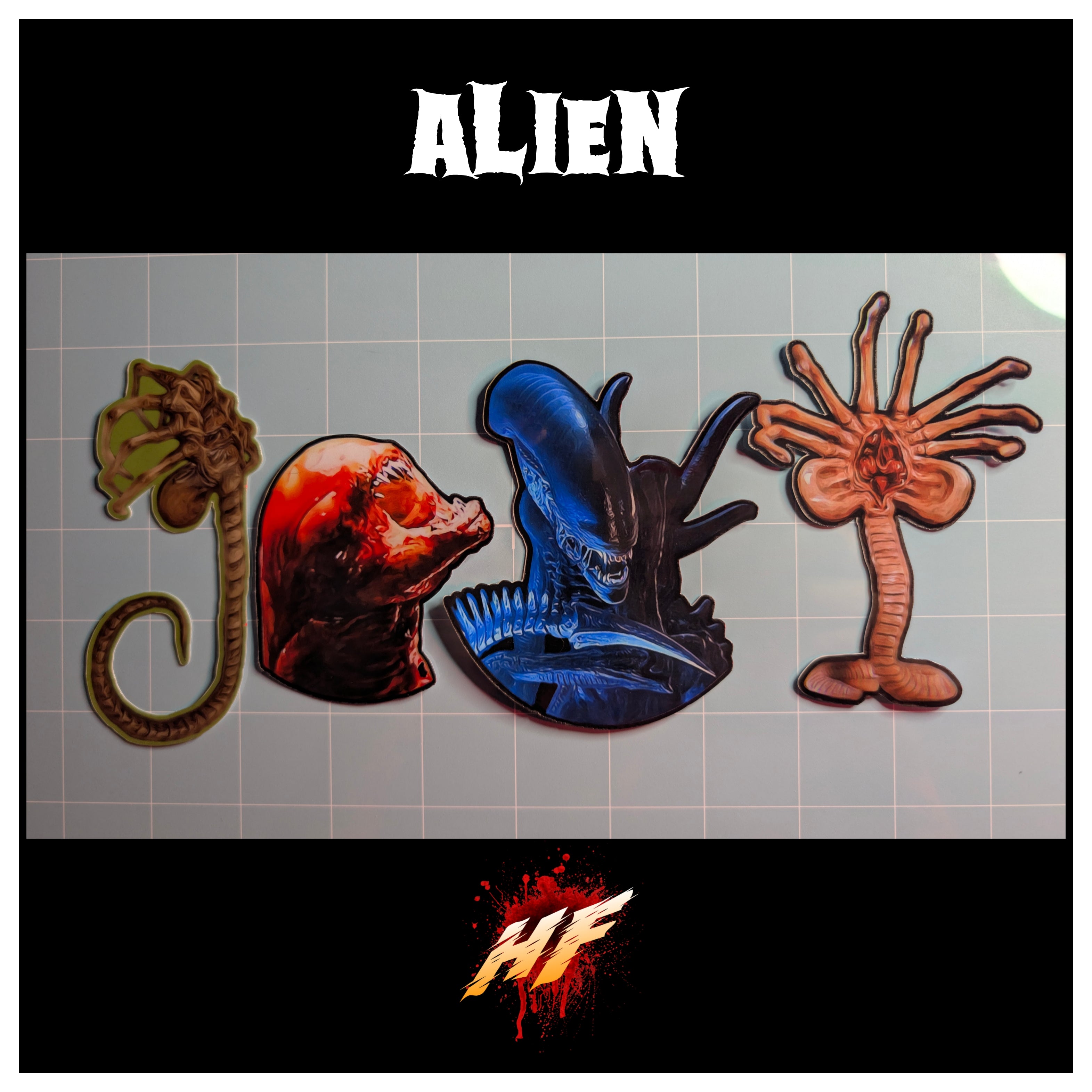 Alien | Horror Die Cut Waterproof Laminated Sticker