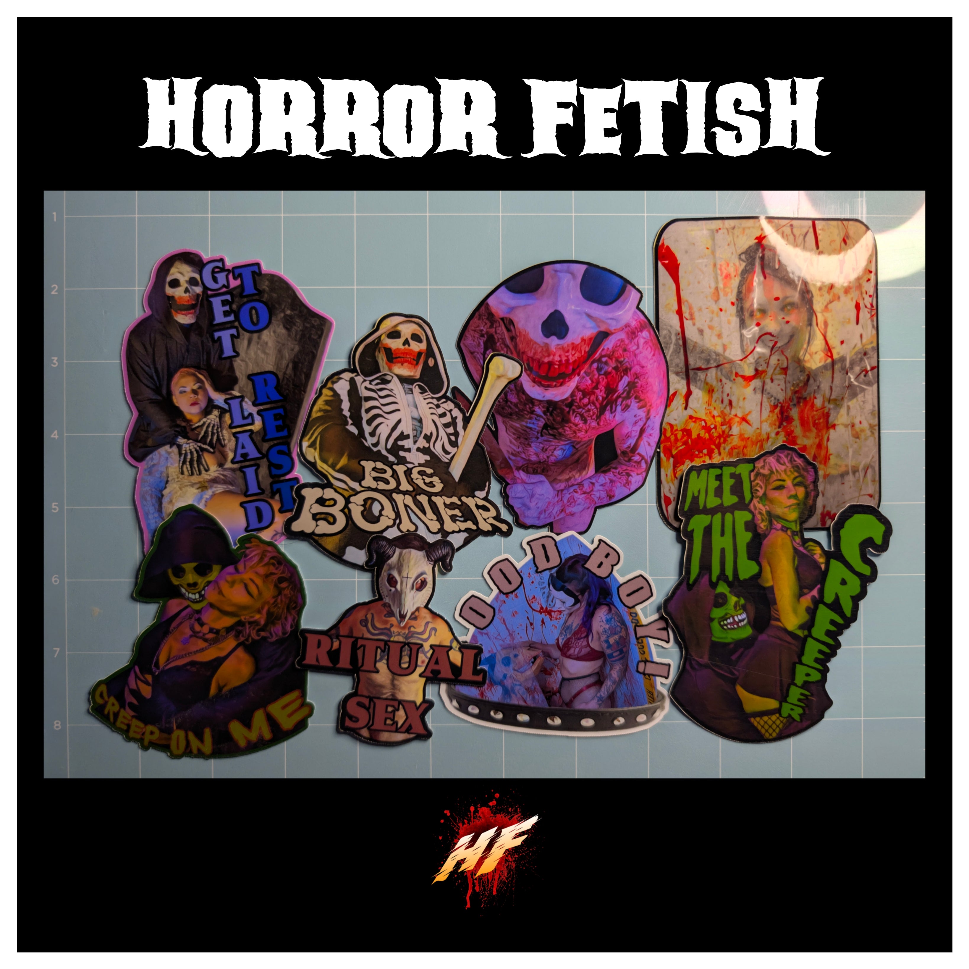 Horror Fetish | 18+ Horror Cosplay Die Cut Waterproof Laminated Stickers (Copy)