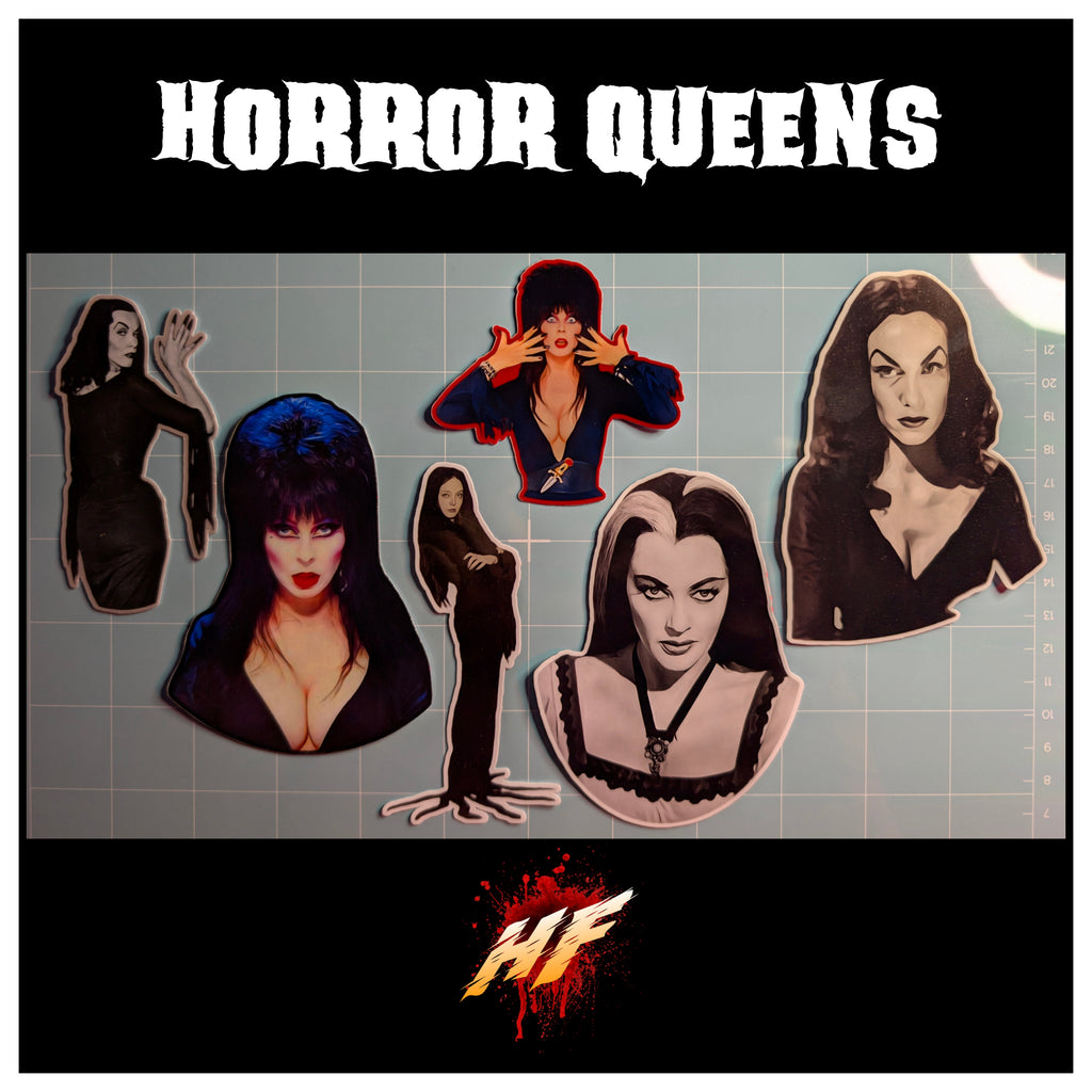 Horror Queens | Horror Die Cut Waterproof Laminated Sticker