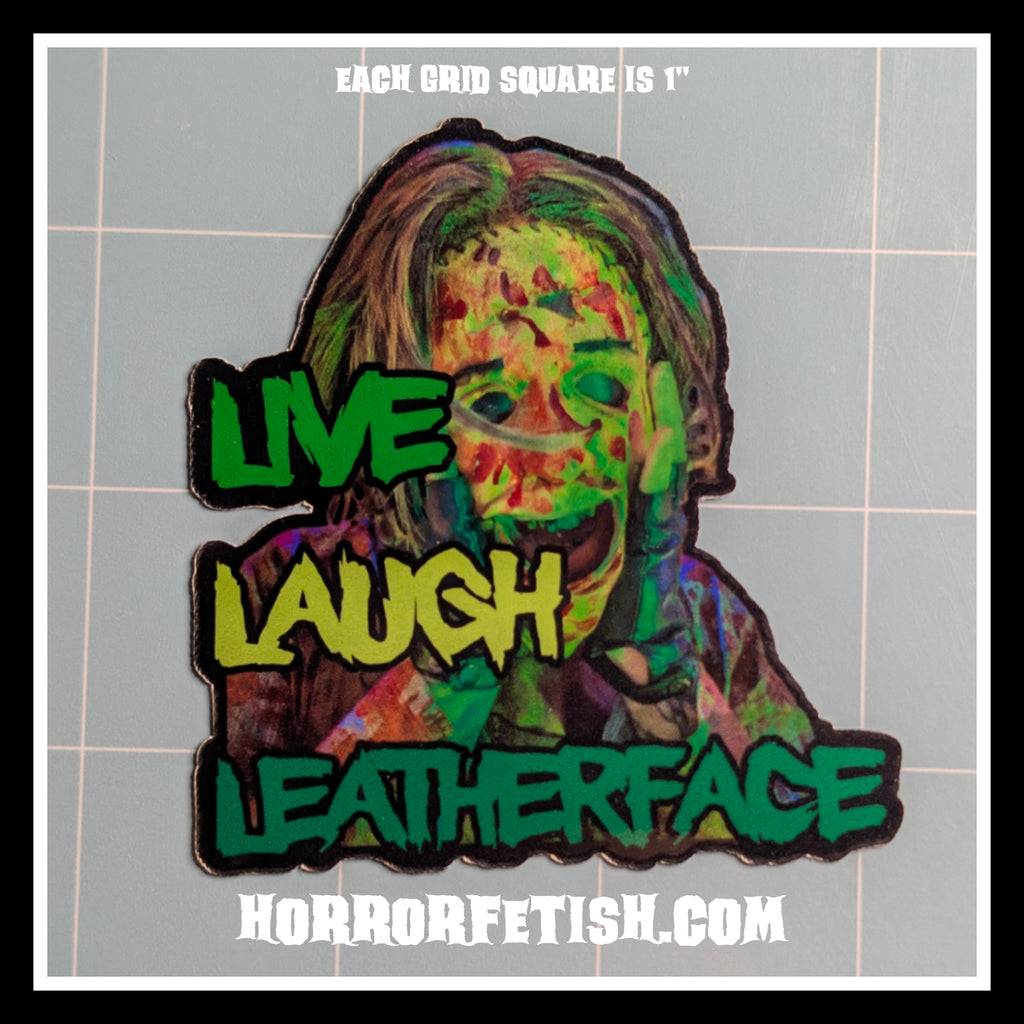 Leatherface | 18+ Horror Cosplay Die Cut Waterproof Laminated Stickers