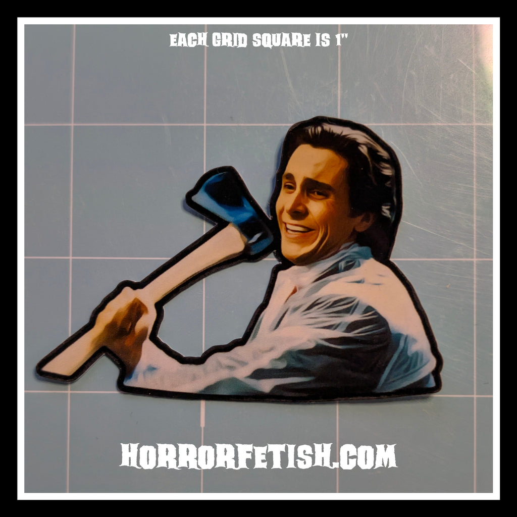 American Psycho | Horror Die Cut Waterproof Laminated Sticker