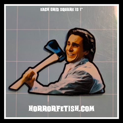 American Psycho | Horror Die Cut Waterproof Laminated Sticker