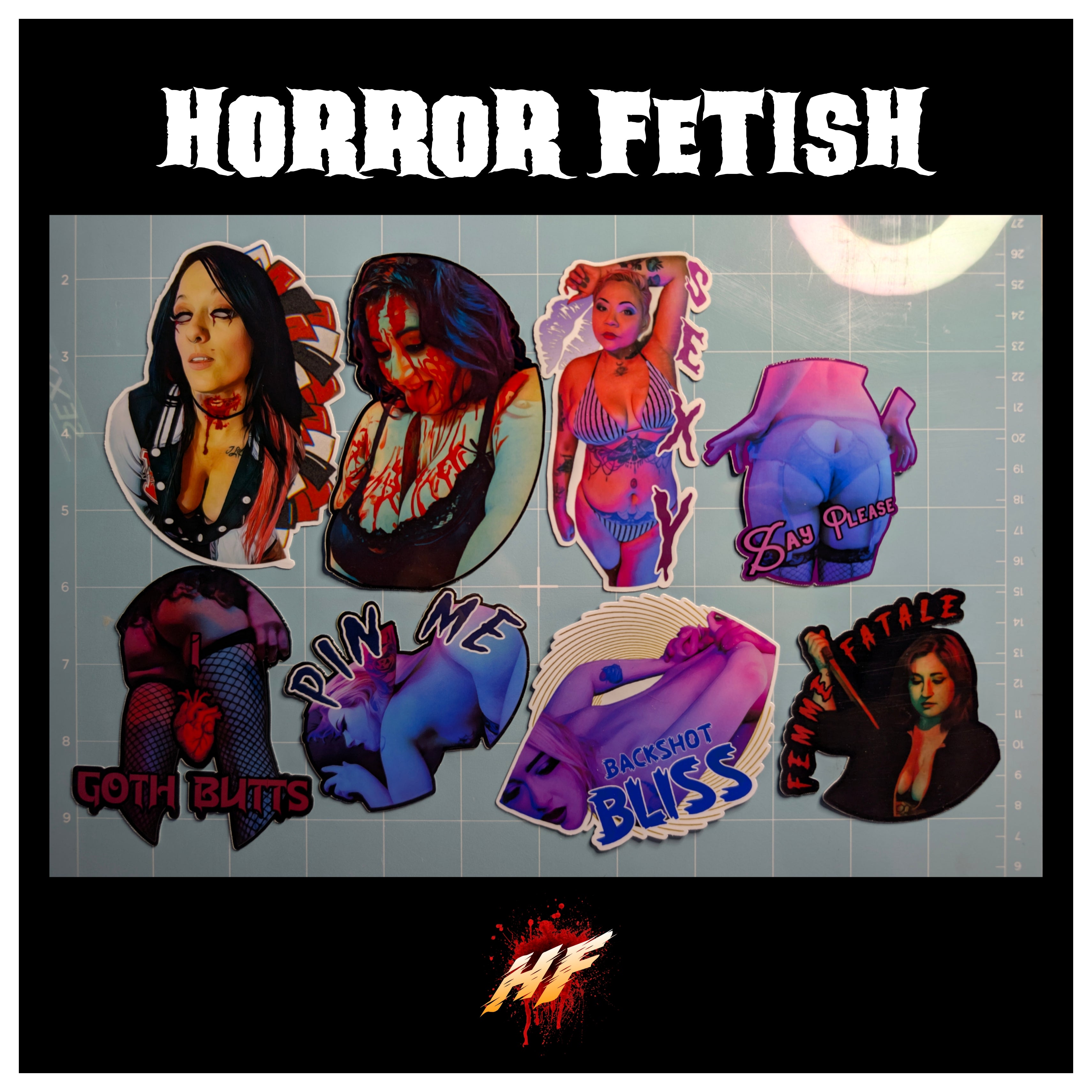 Sexy Women | 18+ Horror Cosplay Die Cut Waterproof Laminated Stickers