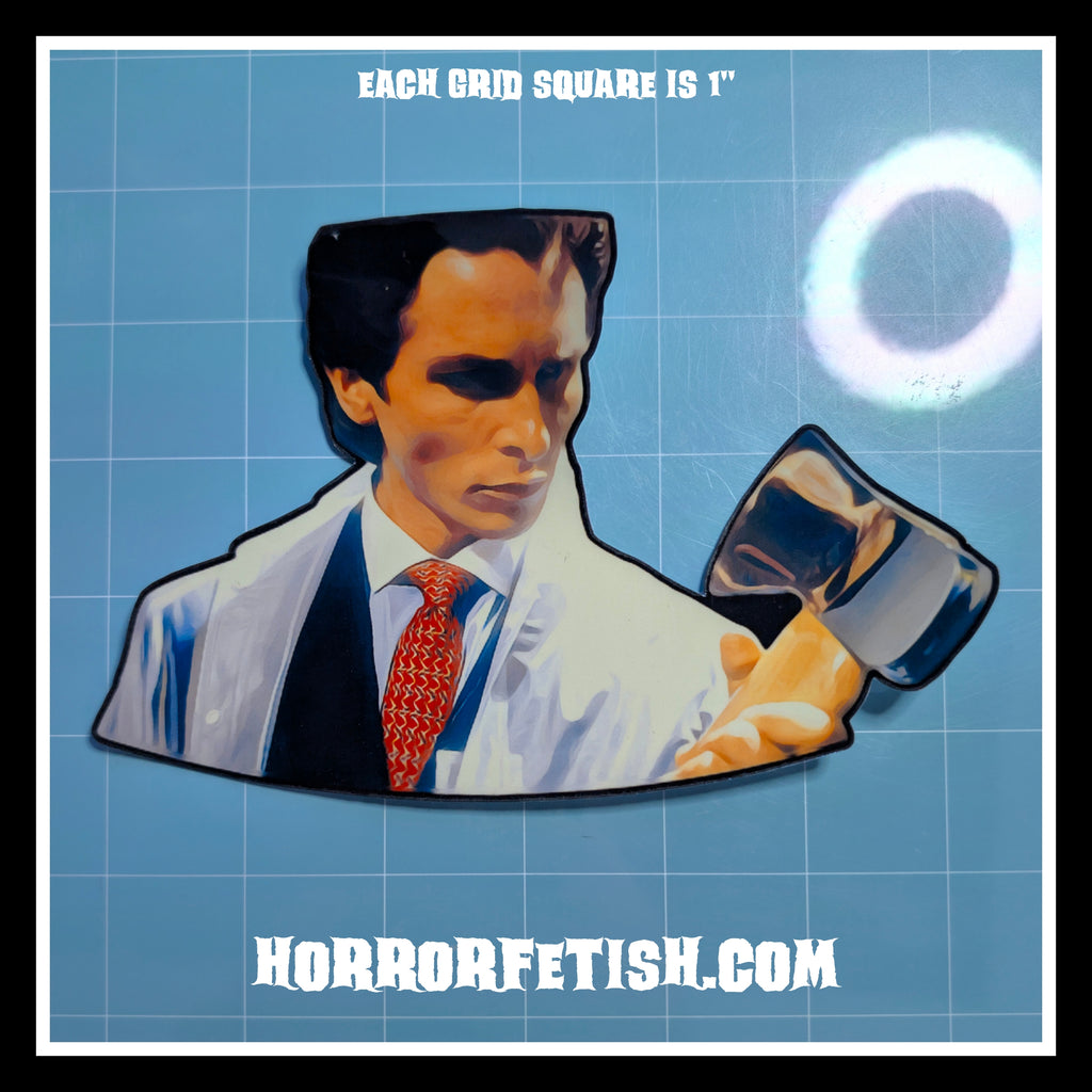 American Psycho | Horror Die Cut Waterproof Laminated Sticker