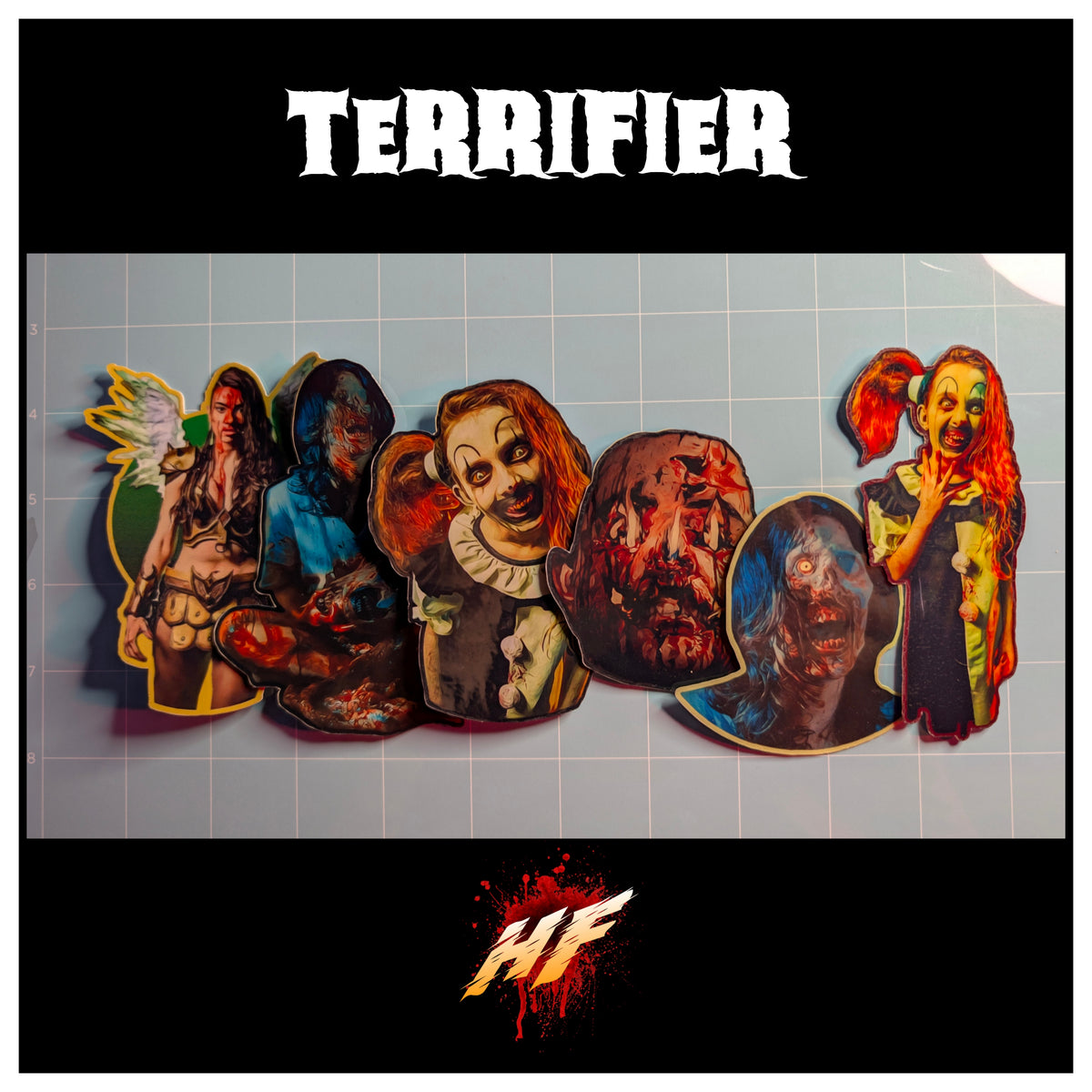 Terrifier | Horror Die Cut Waterproof Laminated Sticker