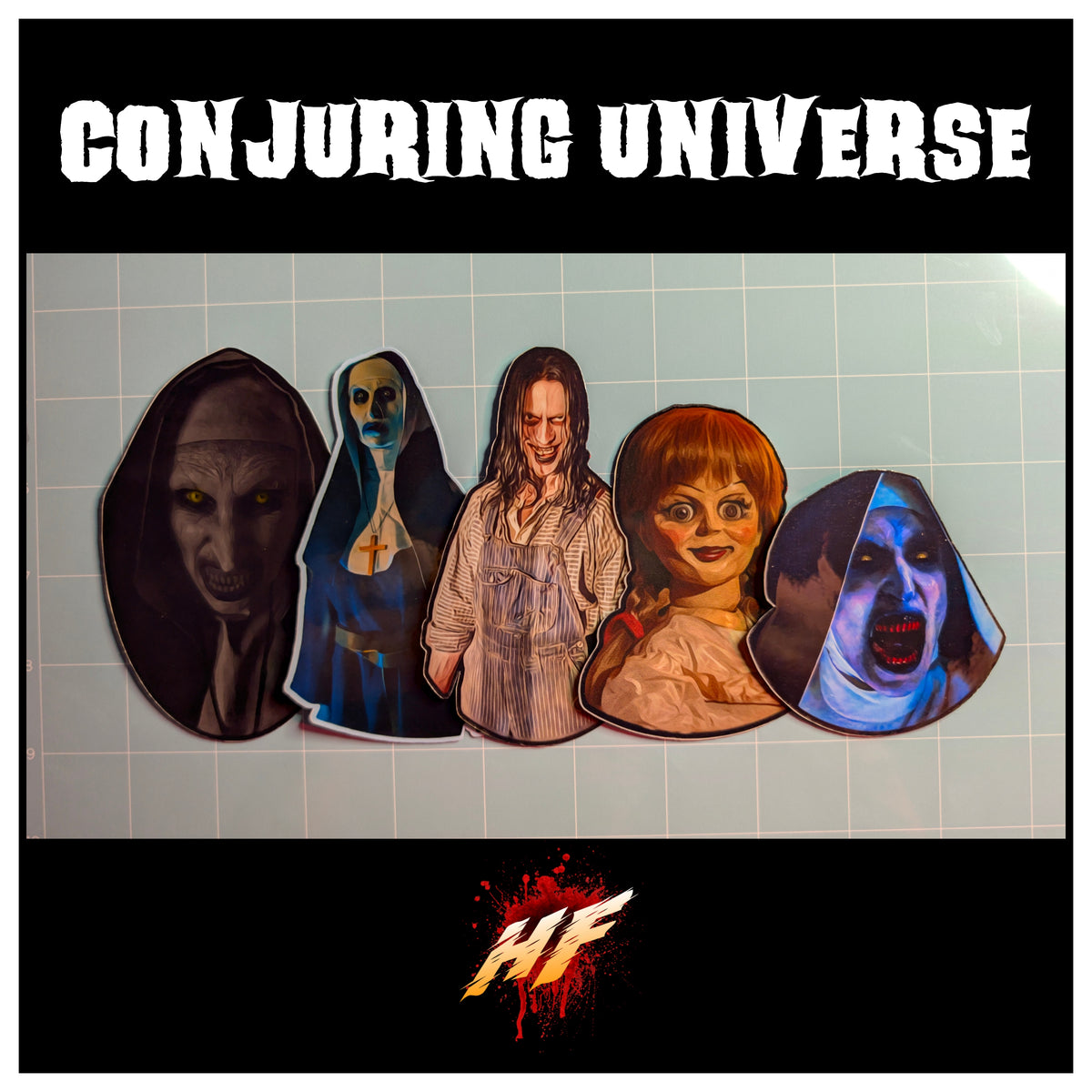 The Conjuring Universe | Horror Die Cut Waterproof Laminated Sticker
