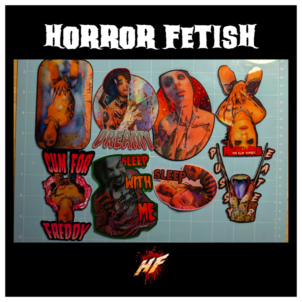 Freddy Krueger | 18+ Horror Cosplay Die Cut Waterproof Laminated Stickers