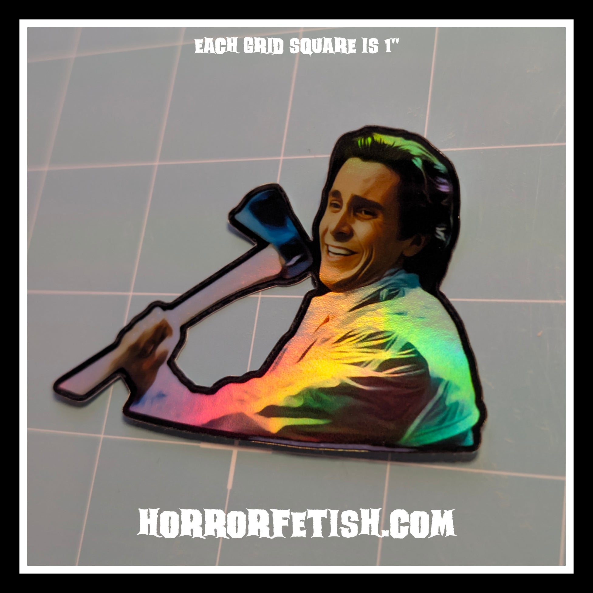 American Psycho | Horror Die Cut Waterproof Laminated Sticker