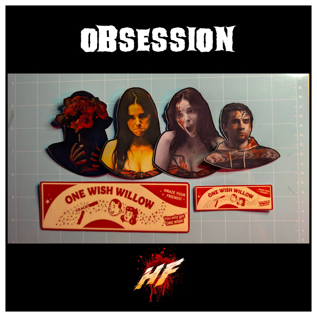 Obsession | Horror Die Cut Waterproof Laminated Sticker