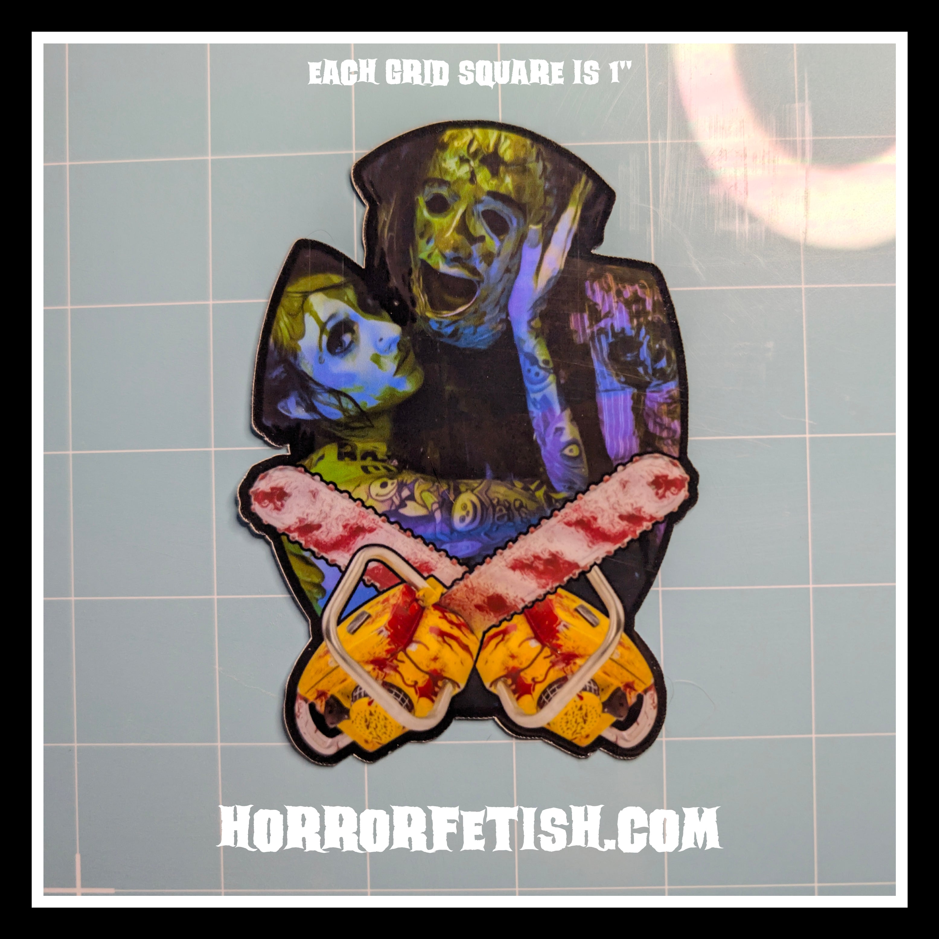 Leatherface | 18+ Horror Cosplay Die Cut Waterproof Laminated Stickers