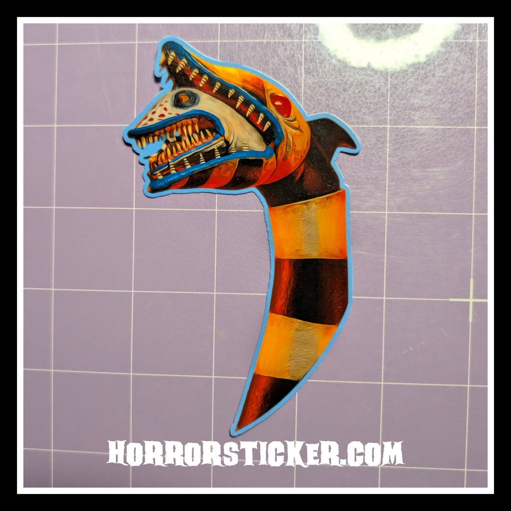Beetlejuice | Horror Die Cut Waterproof Laminated Sticker