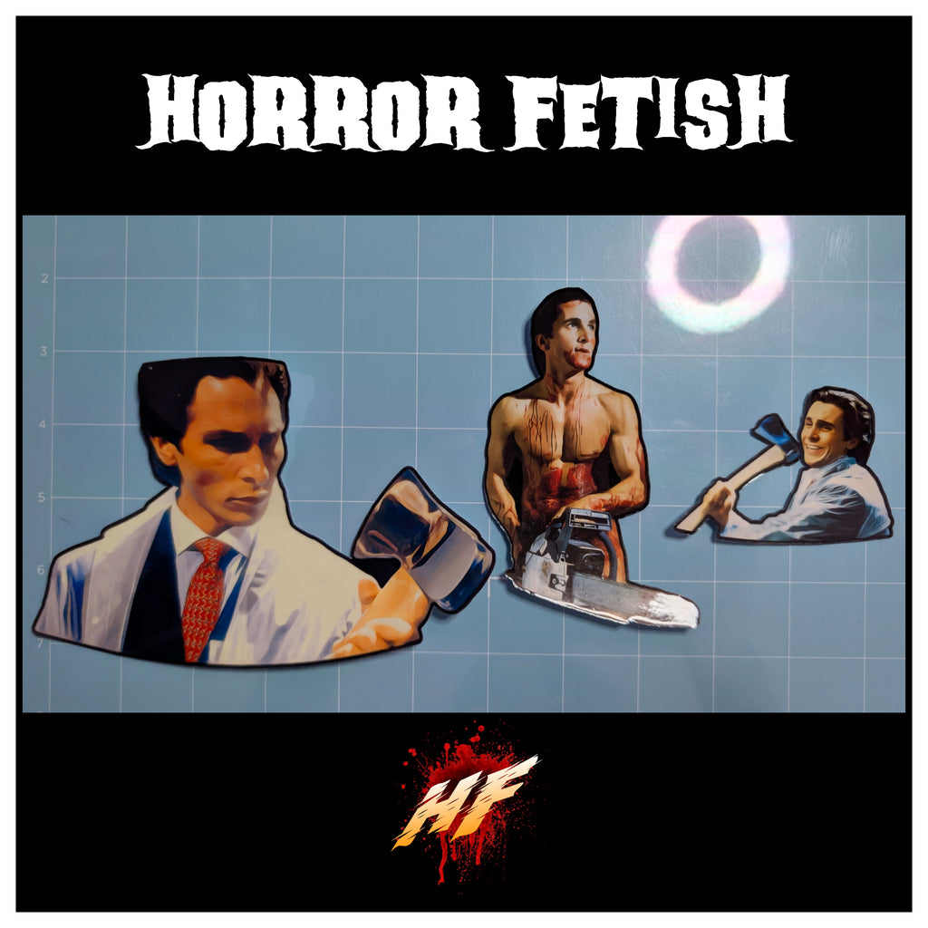 American Psycho | Horror Die Cut Waterproof Laminated Sticker