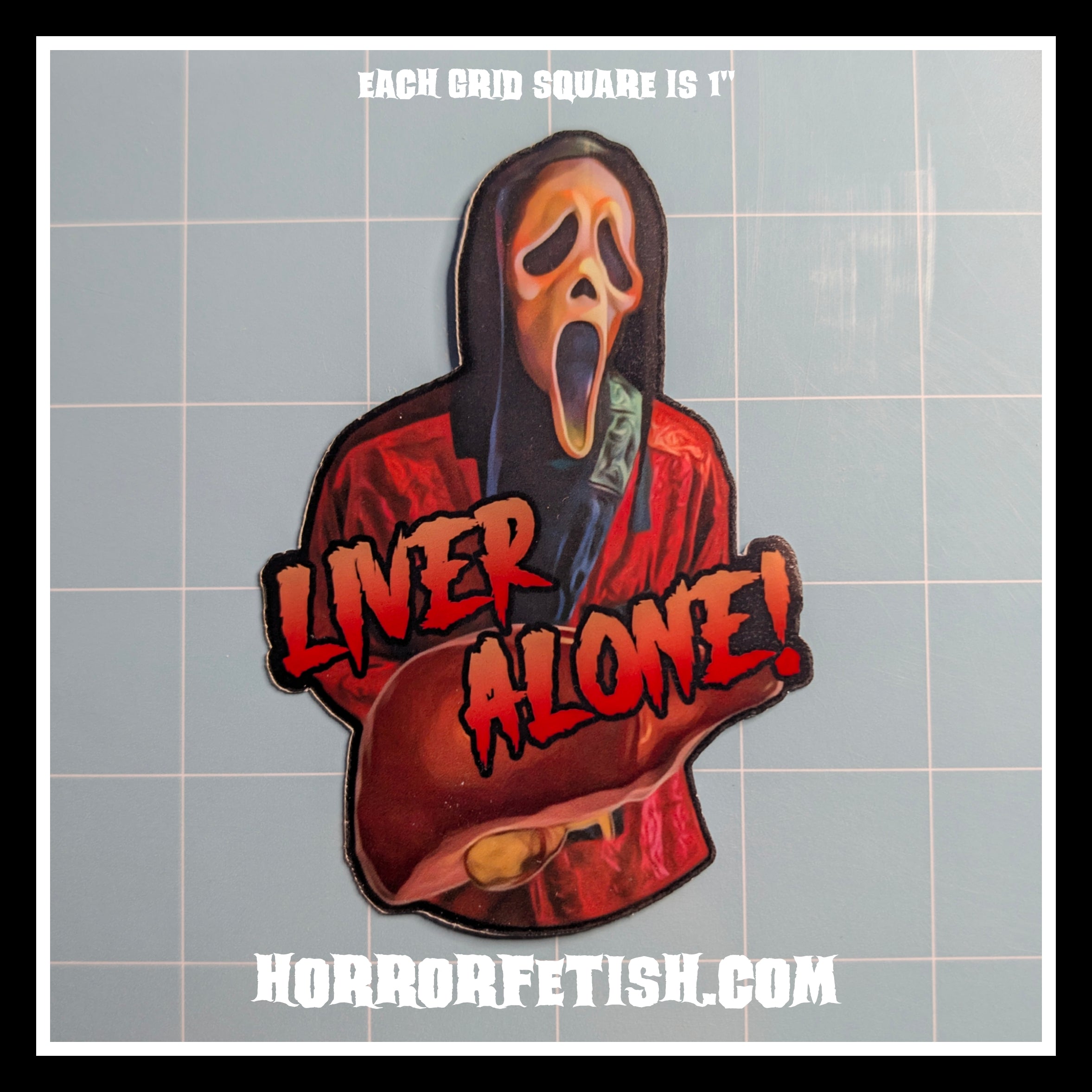 Ghostface Set 6 | 18+ Horror Cosplay Die Cut Waterproof Laminated Stickers