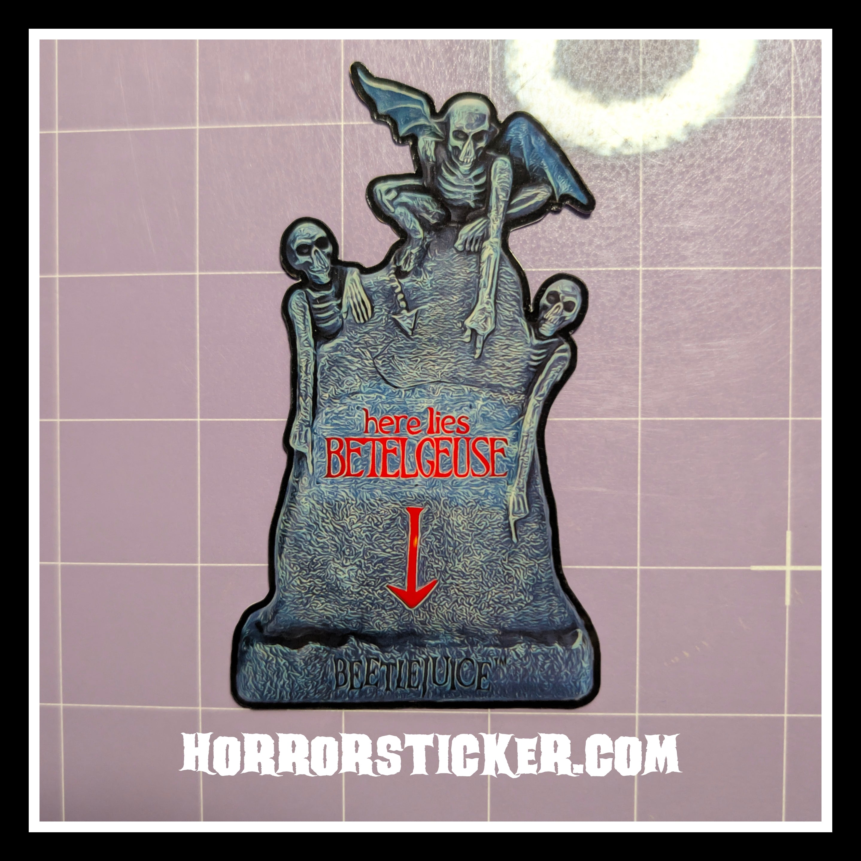 Beetlejuice | Horror Die Cut Waterproof Laminated Sticker